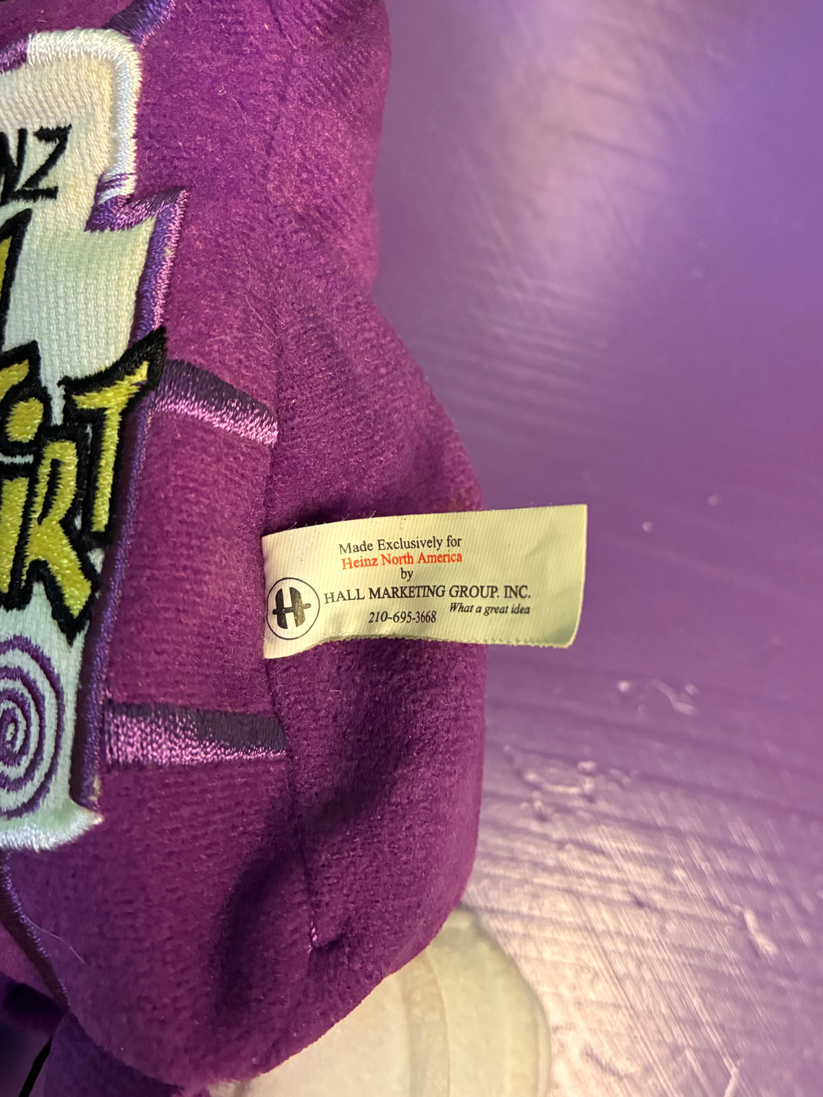 Heinz・EZ Squirt・Funky Purple・Plush / ハインツ・イージースクワート・ファンキーパープル・ぬいぐるみ