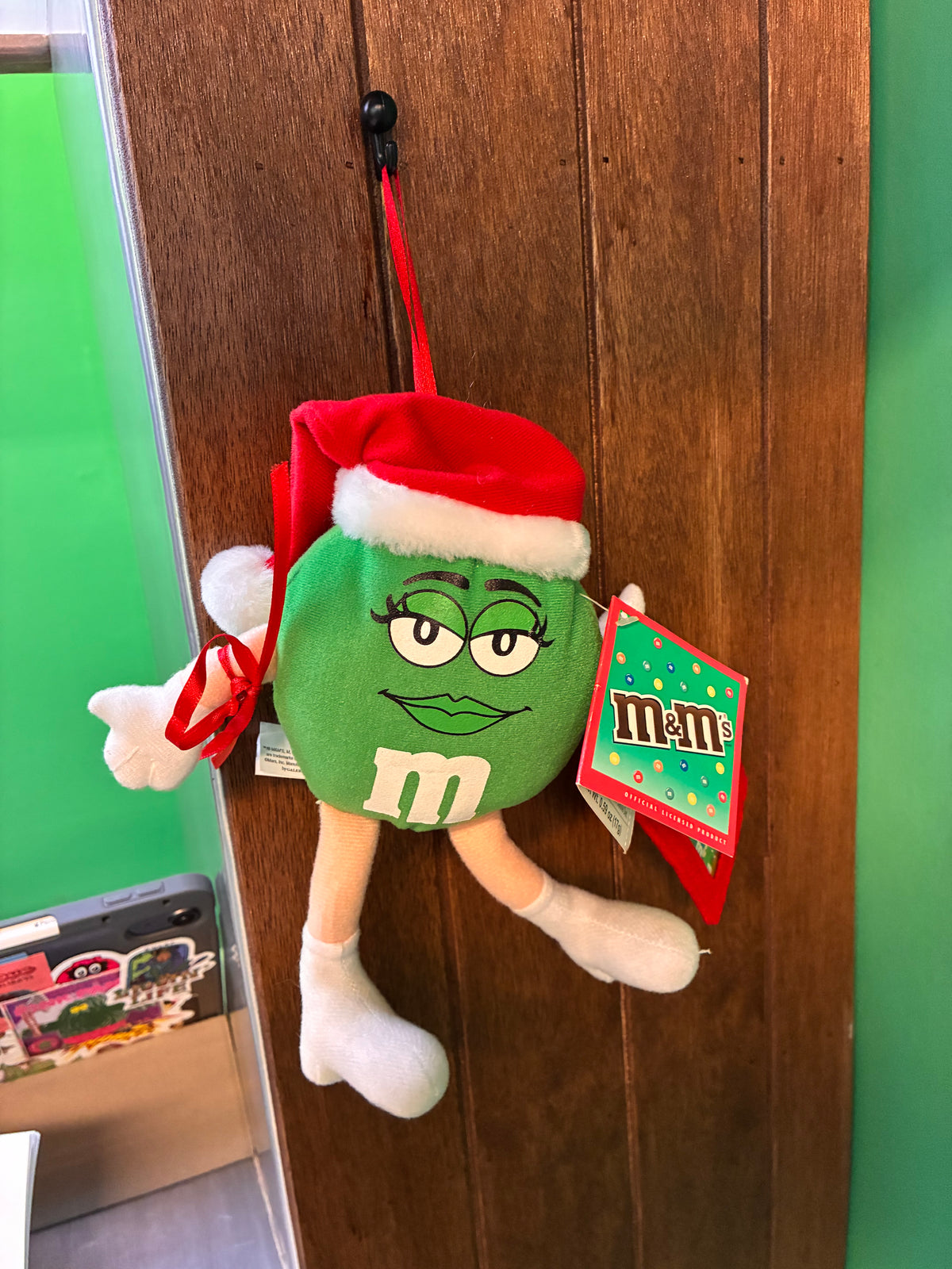 Galerie・M&M’S・Green・Santa Hat・Plush / エムアンドエムズ・グリーン・クリスマス・サンタ帽・ぬいぐるみ
