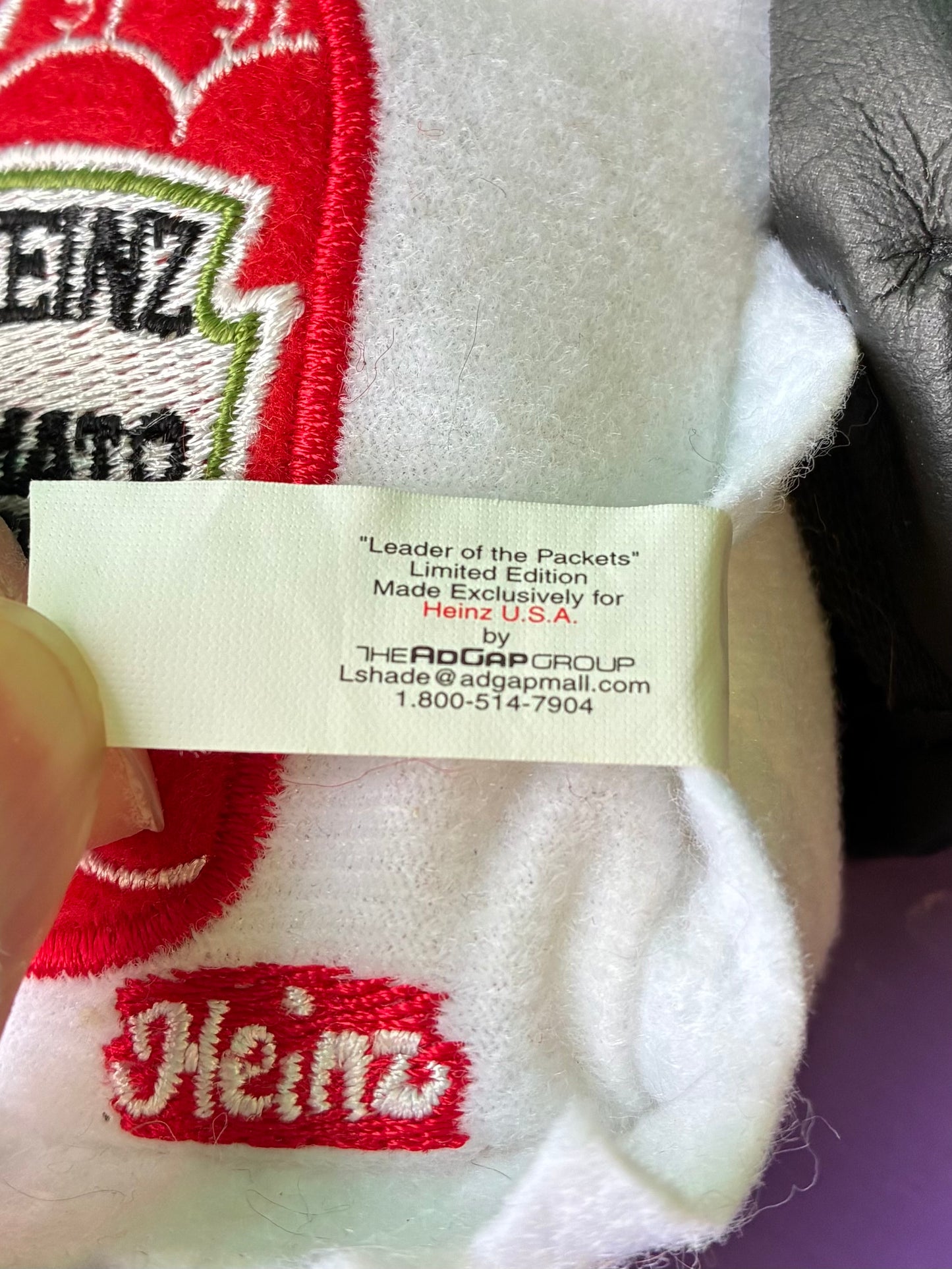 Heinz・Ketchup・Leader of the Packets・Plush / ハインツ・ケチャップ・リーダー オブ ザ パケッツ・ぬいぐるみ