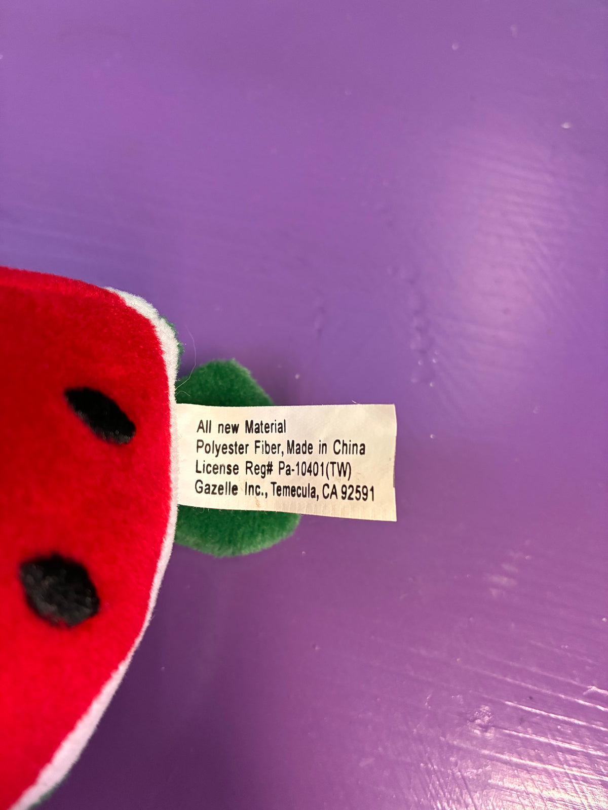 1990's・Fruit Seedies・Wally Watermelon・Beanbag Plush / フルーツシーディーズ・スイカ・ぬいぐるみ