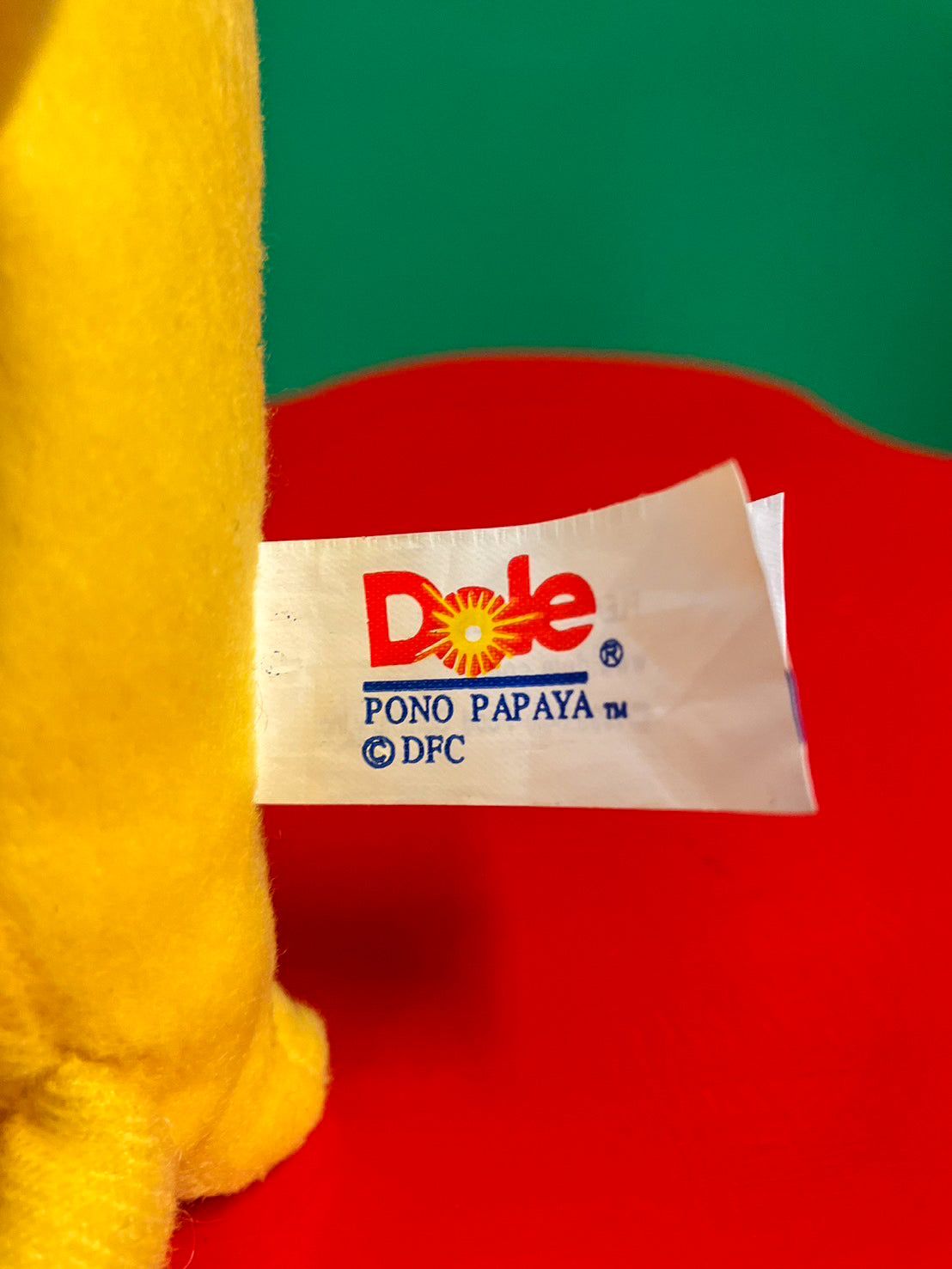 1999・Dole Fruit Bean Bag Plush / ドール・ぬいぐるみ・パパイヤ
