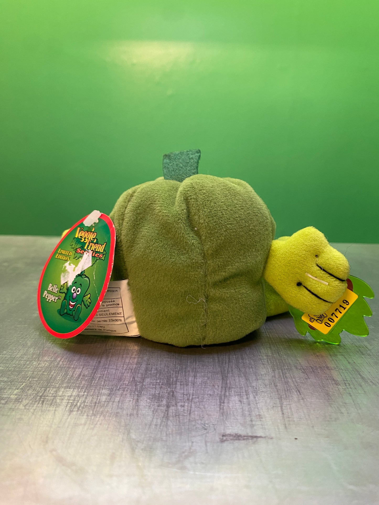 1990's・Veggie Friend Seedies・Belle Pepper・Beanbag Plush / ベジフレンズ・ピーマン・ぬいぐるみ