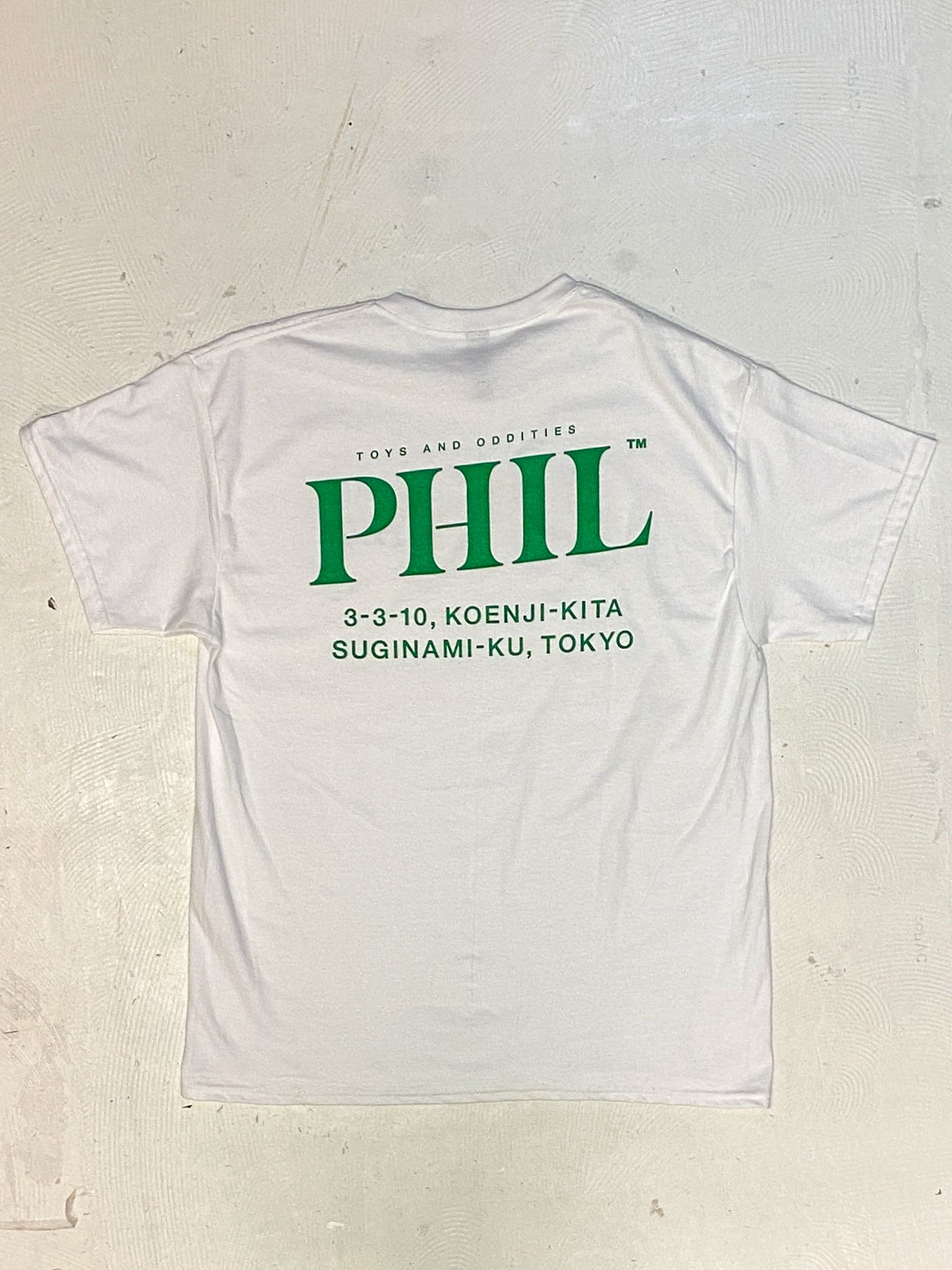 PHIL STORE S/S TEE (GREEN LOGO)