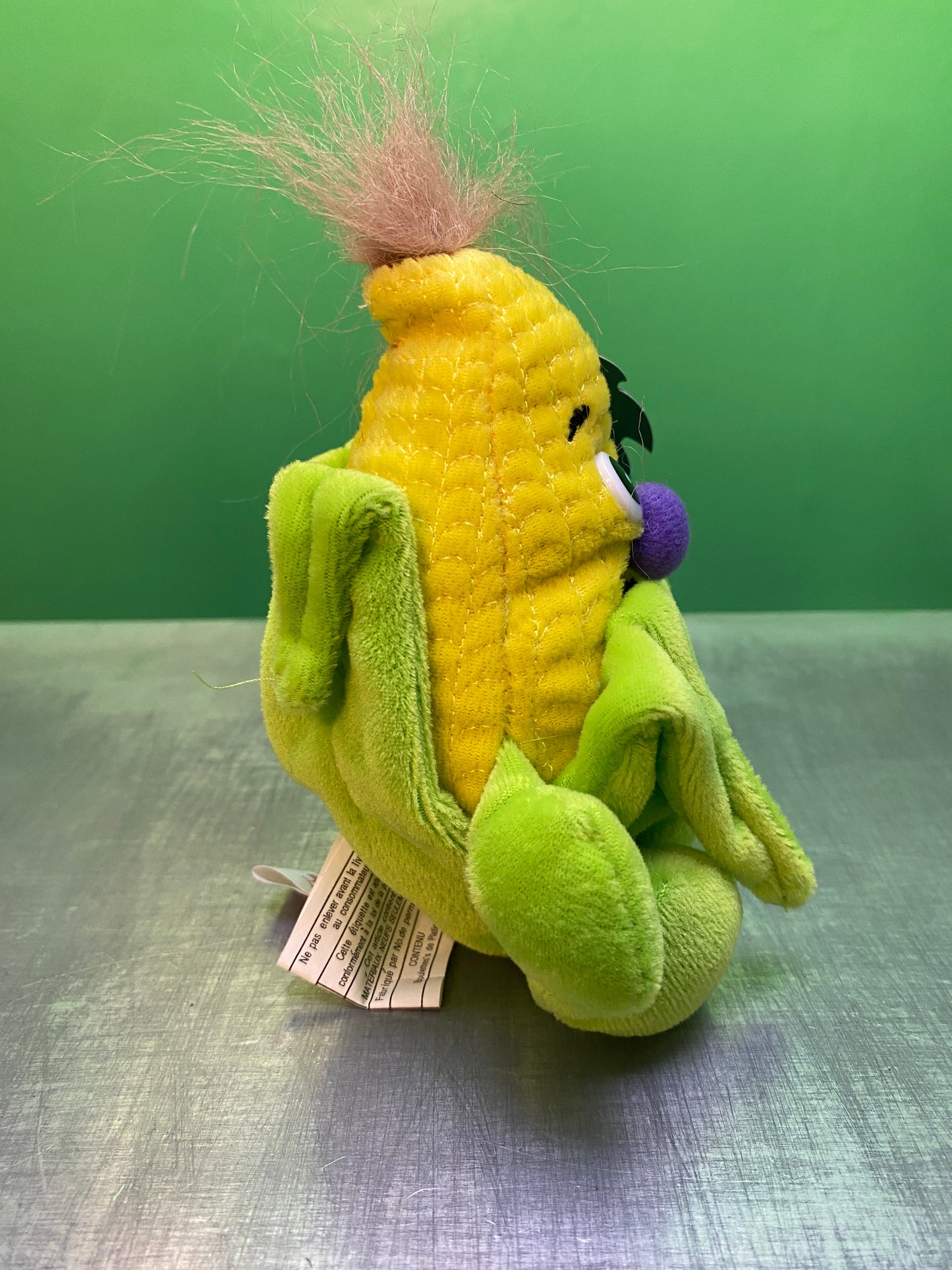 1990's・Veggie Friend Seedies・Corny on the Cob・Beanbag Plush / ベジフレンズ・とうもろこし・コーン・ぬいぐるみ