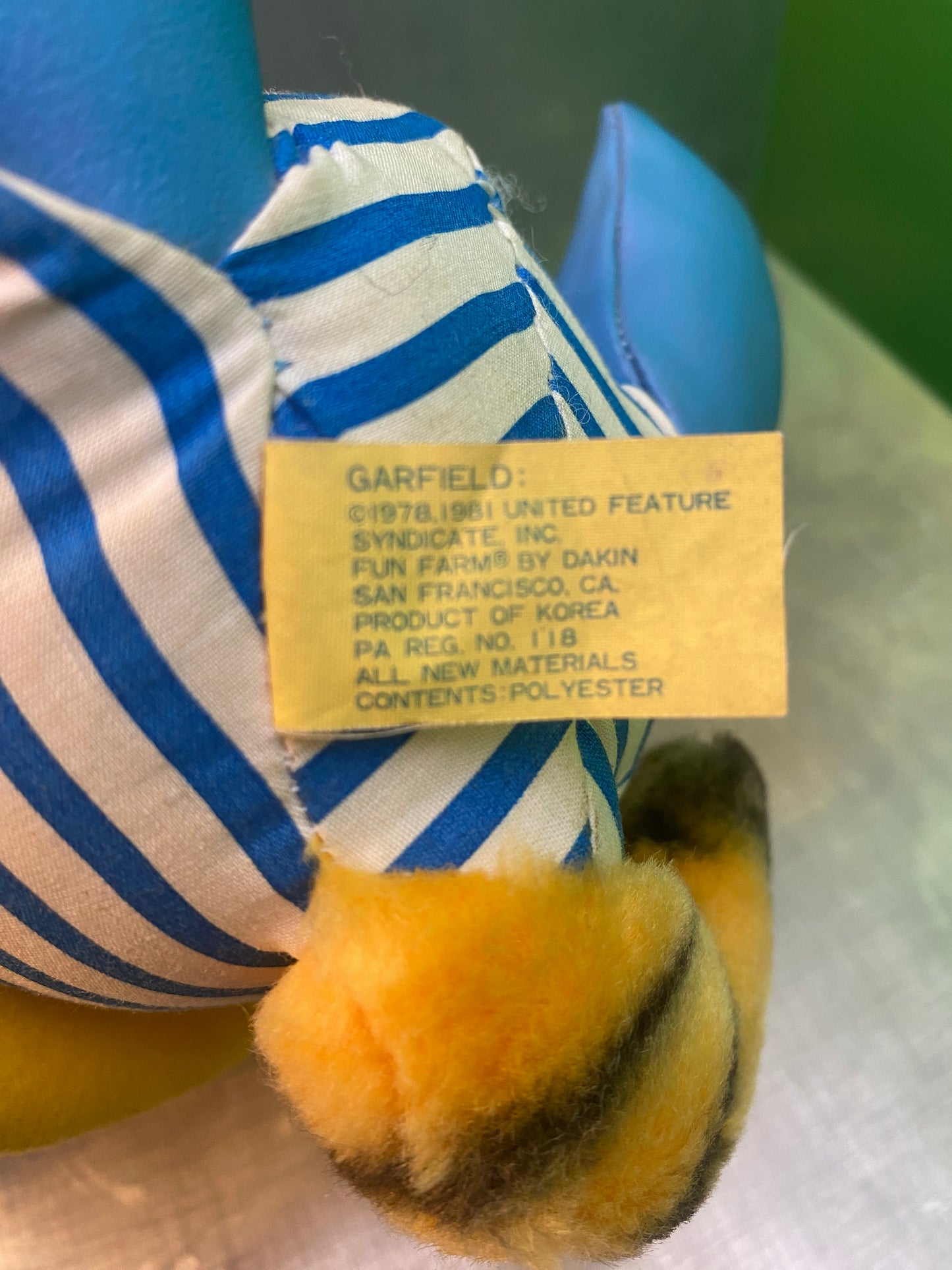 1980's・Garfield・Swimsuit /ビンテージ・ガーフィールド・水着・ぬいぐるみ