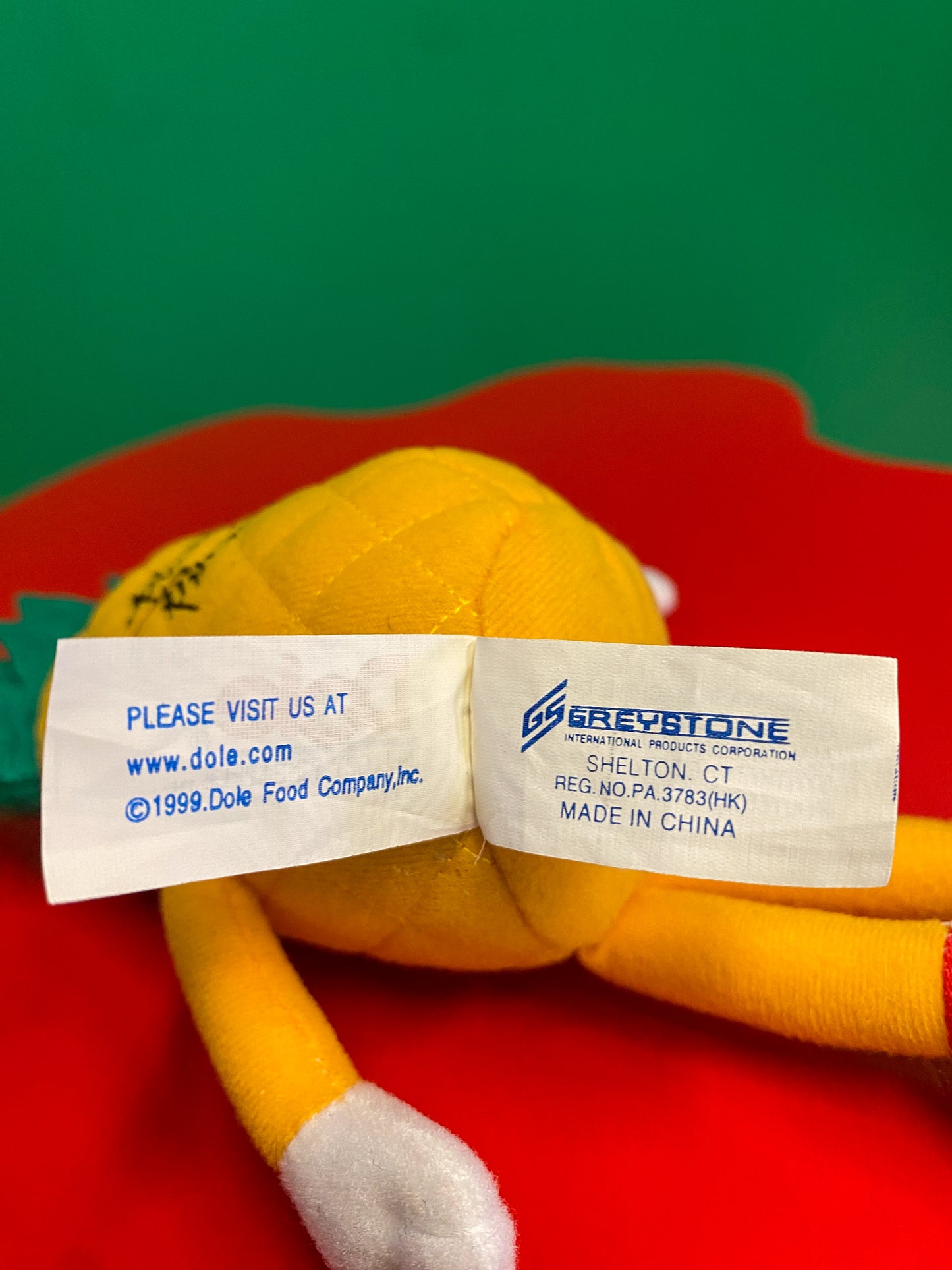1999・Dole Fruit Bean Bag Plush / ドール・ぬいぐるみ・パイナップル