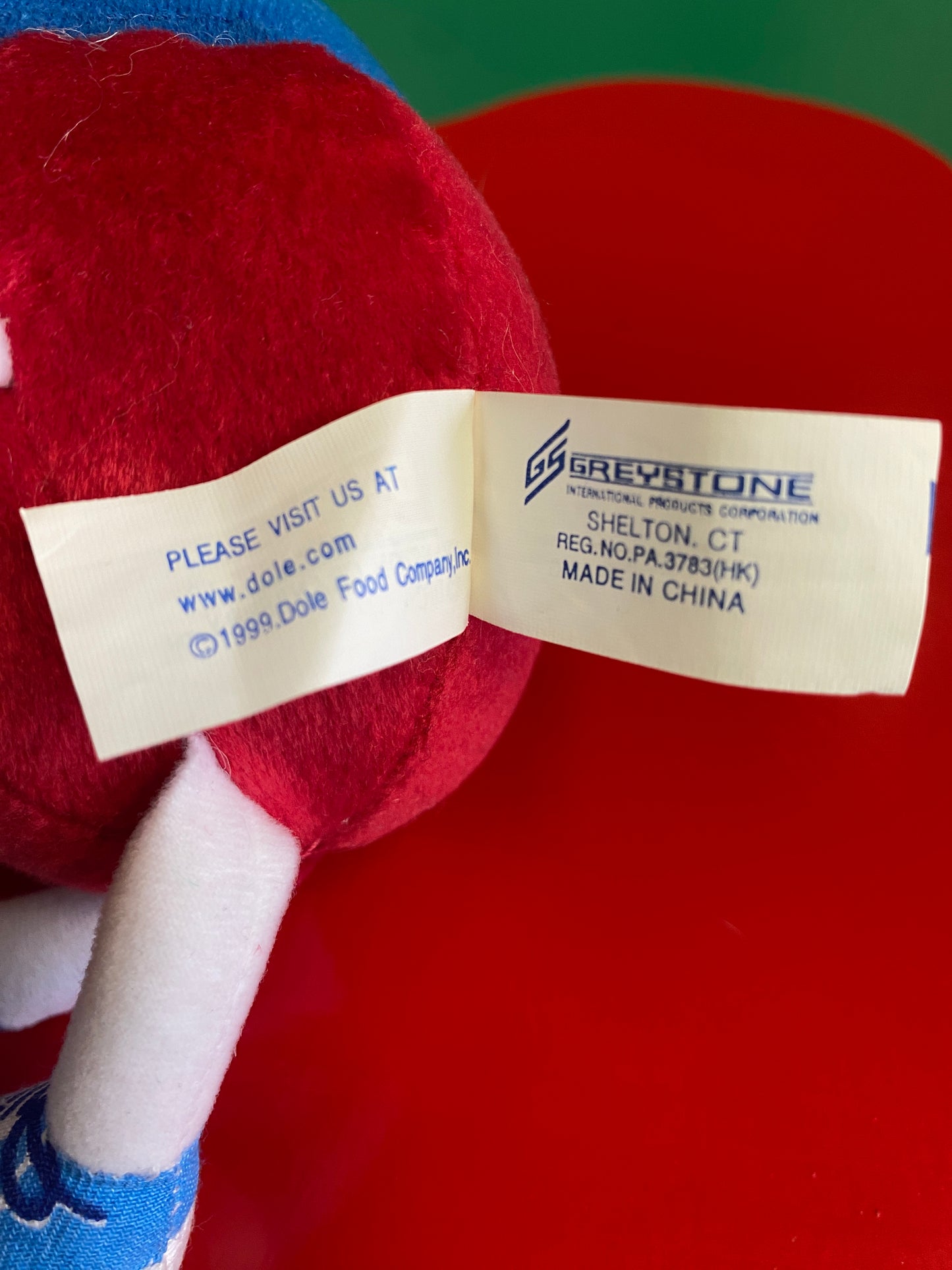 1999・Dole Fruit Bean Bag Plush / ドール・ぬいぐるみ・クランベリー