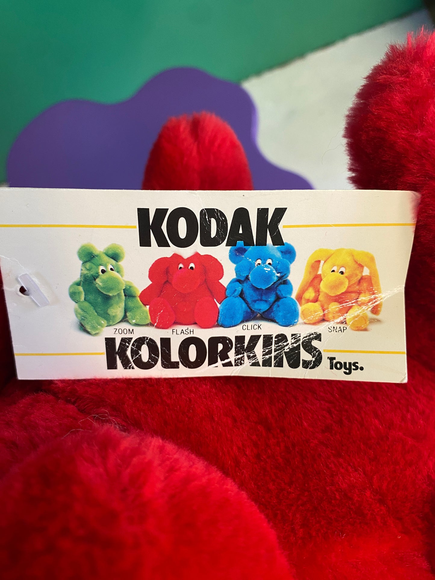 1989・Kodak Kolorkins・Flash / ビンテージ・コダック カラーキンズ・フラッシュ・ぬいぐるみ