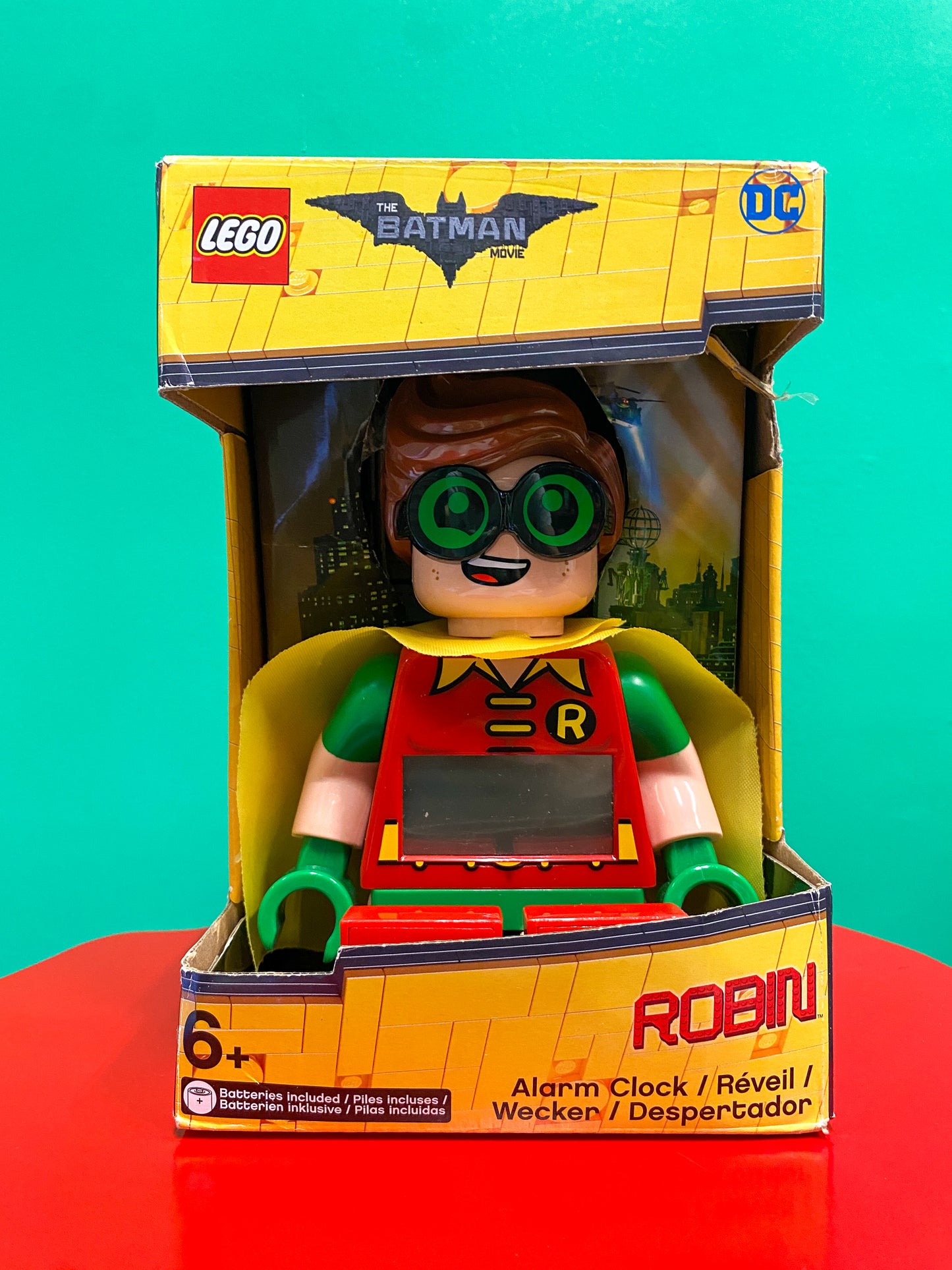【箱付き】LEGO・Batman Movie・Robin・Minifigure Clock / レゴ・バットマン・ロビン・目覚まし時計