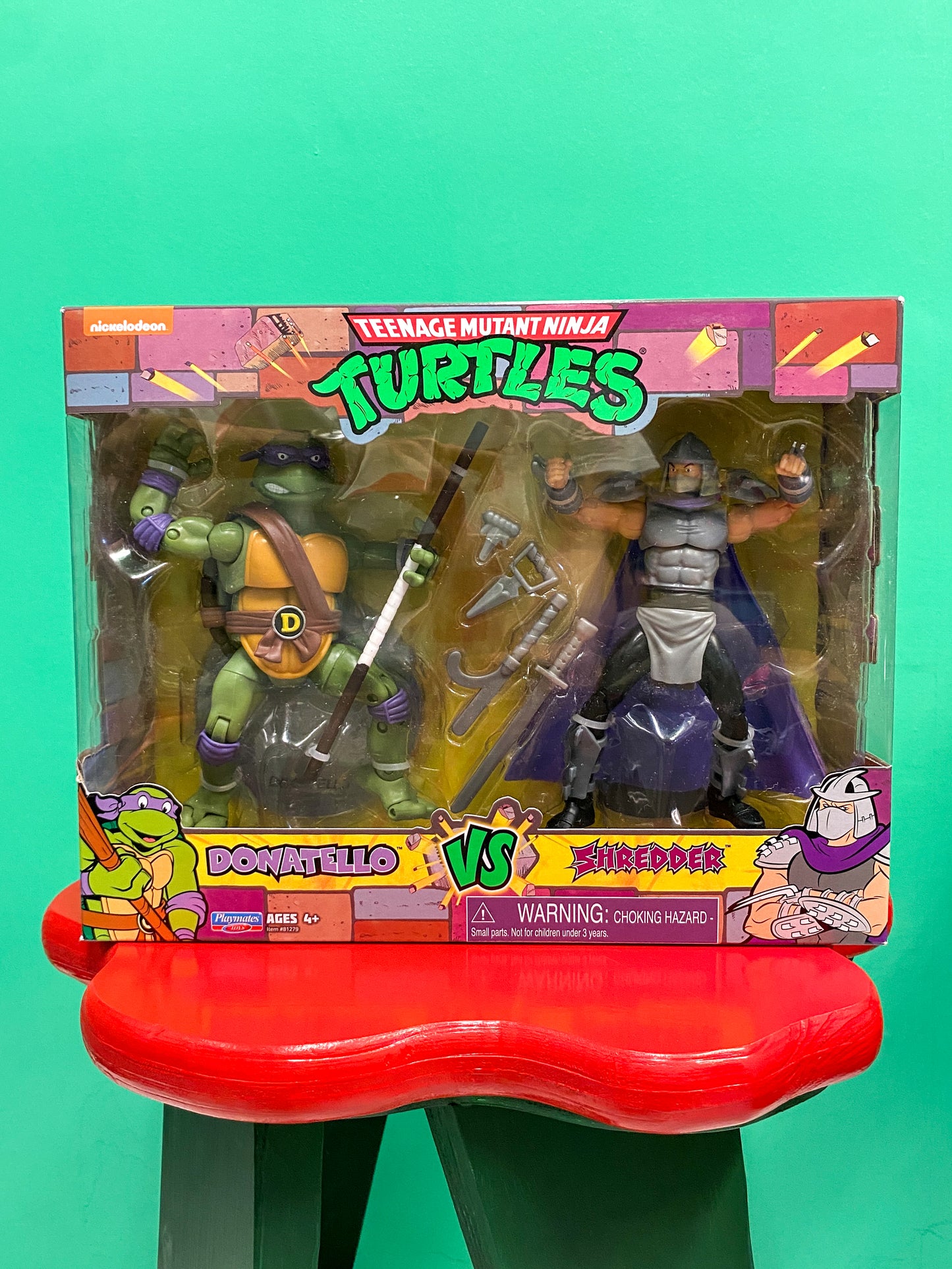 【新品】Playmates・Teenage Mutant Ninja Turtles・TMNT・Donatello vs Shredder・Action Figure/ タートルズ・ドナテロ vs シュレッダー・フィギュア2体セット