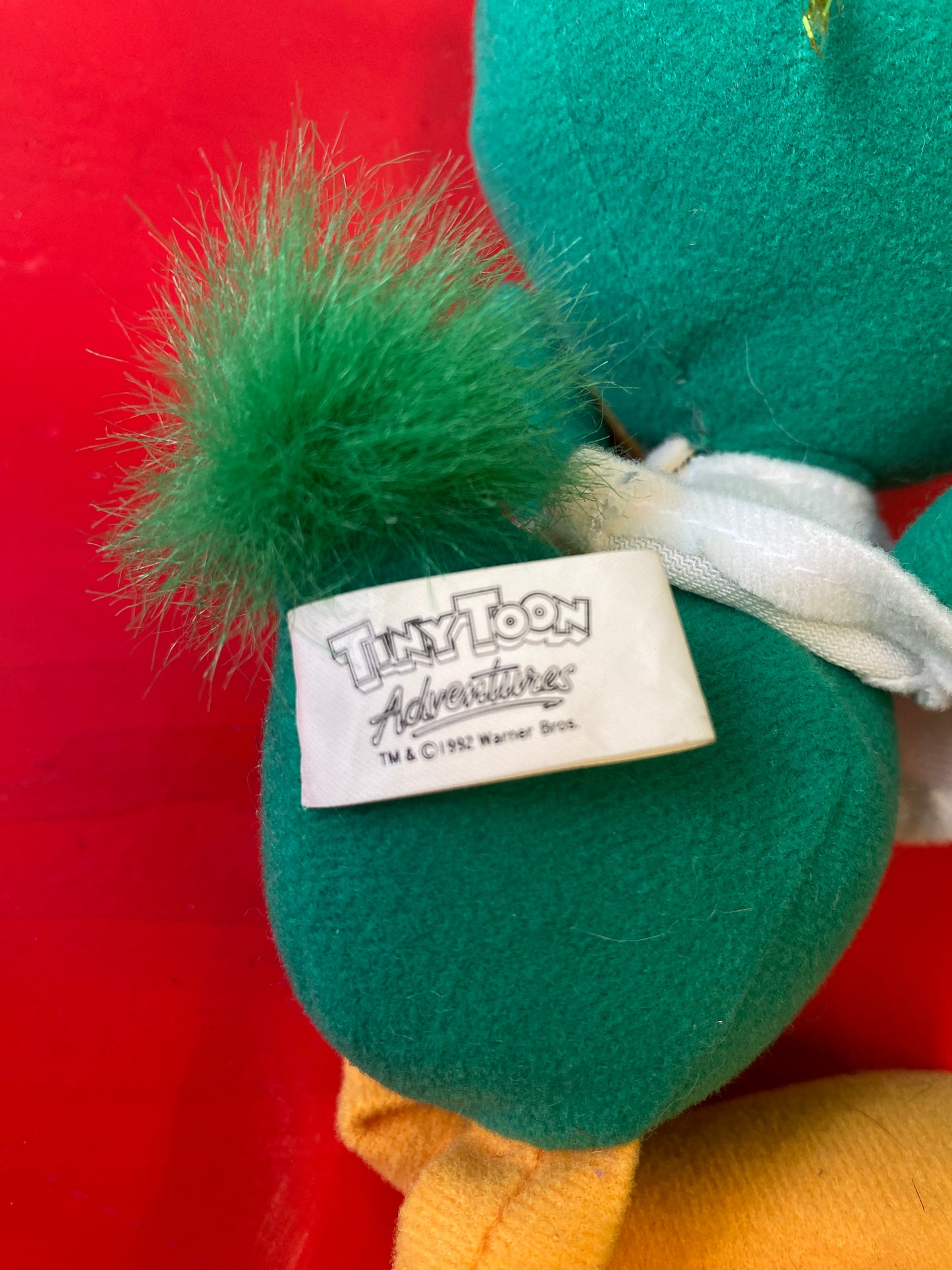 1992・Tiny Toon Adventures・Plucky Duck・Plush / タイニートゥーンズ・プラッキーダック ぬいぐるみ