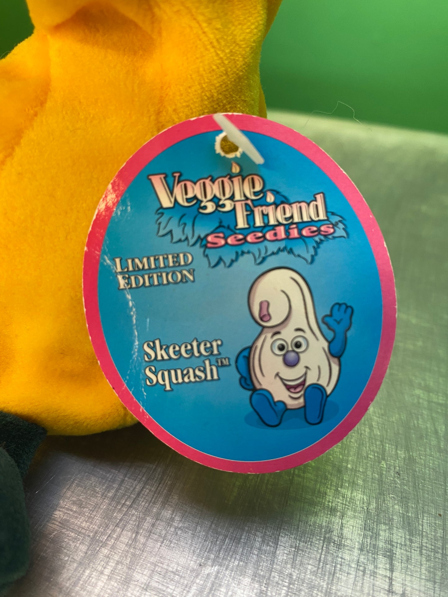 1990's・Veggie Friend Seedies・Skeeter Squash・Beanbag Plush / ベジフレンズ・カボチャ・ぬいぐるみ