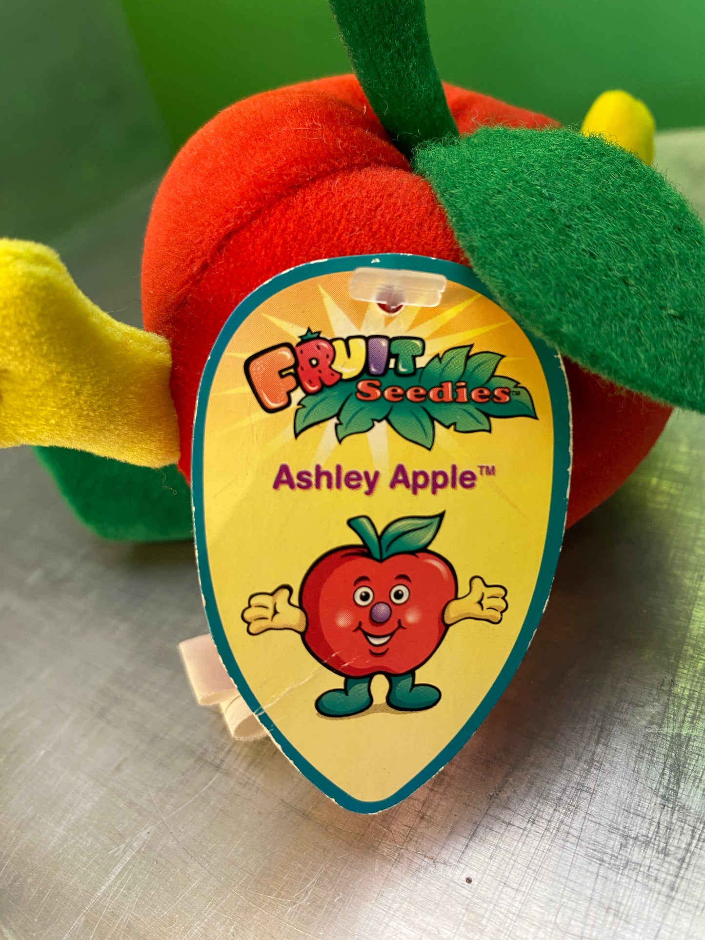 1990's・Veggie Friend Seedies・Ashley Apple・Beanbag Plush / ベジフレンズ・りんご・ぬいぐるみ