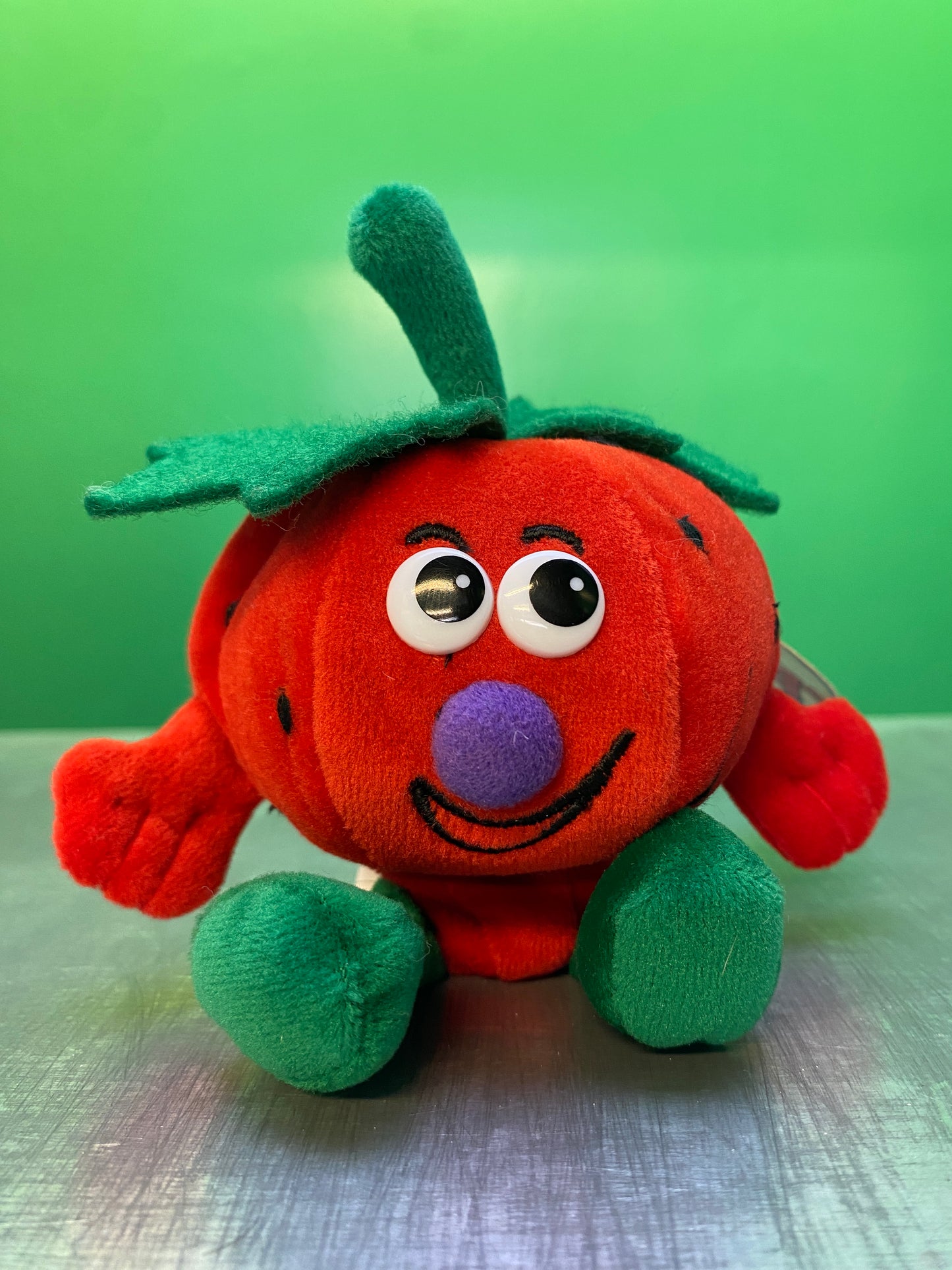1990's・Veggie Friend Seedies・Stu Strawberry・Beanbag Plush / ベジフレンズ・いちご・ストロベリー・ぬいぐるみ