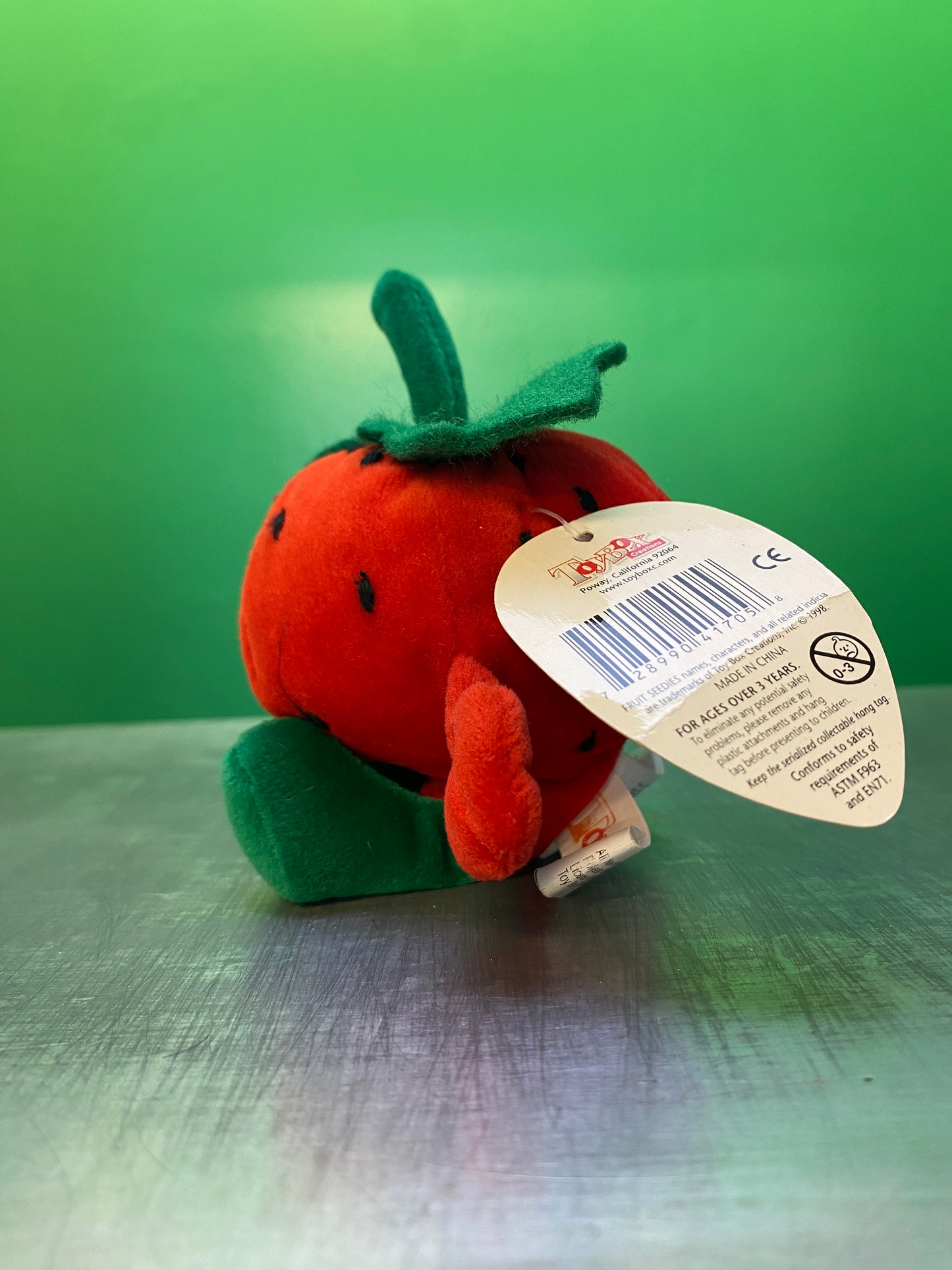 1990's・Veggie Friend Seedies・Stu Strawberry・Beanbag Plush / ベジフレンズ・いちご・ストロベリー・ぬいぐるみ