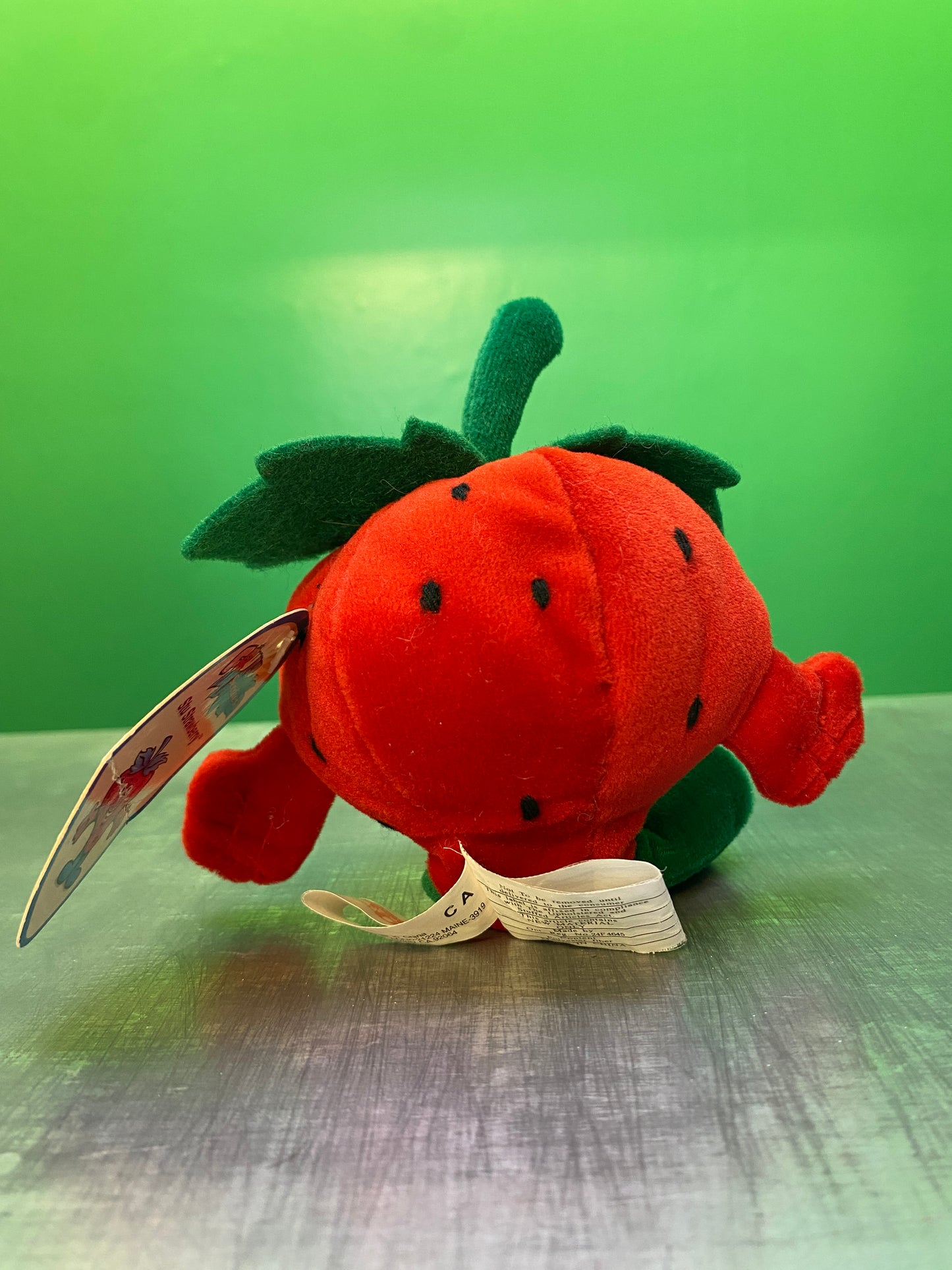 1990's・Veggie Friend Seedies・Stu Strawberry・Beanbag Plush / ベジフレンズ・いちご・ストロベリー・ぬいぐるみ