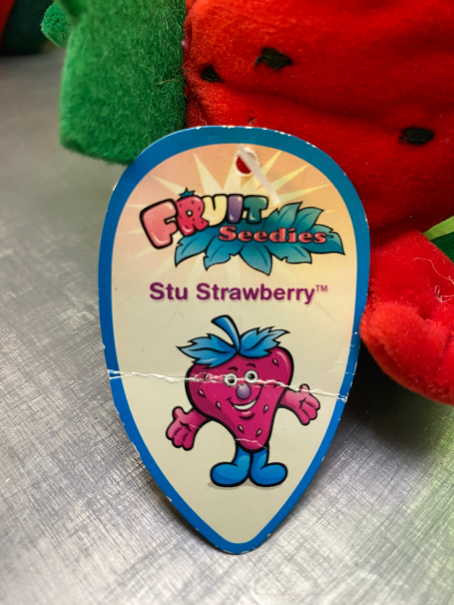 1990's・Veggie Friend Seedies・Stu Strawberry・Beanbag Plush / ベジフレンズ・いちご・ストロベリー・ぬいぐるみ