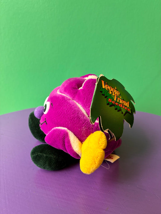 1990's・Veggie Friend Seedies・Cabby Cabbage・Beanbag Plush / ベジフレンズ・紫キャベツ・ぬいぐるみ