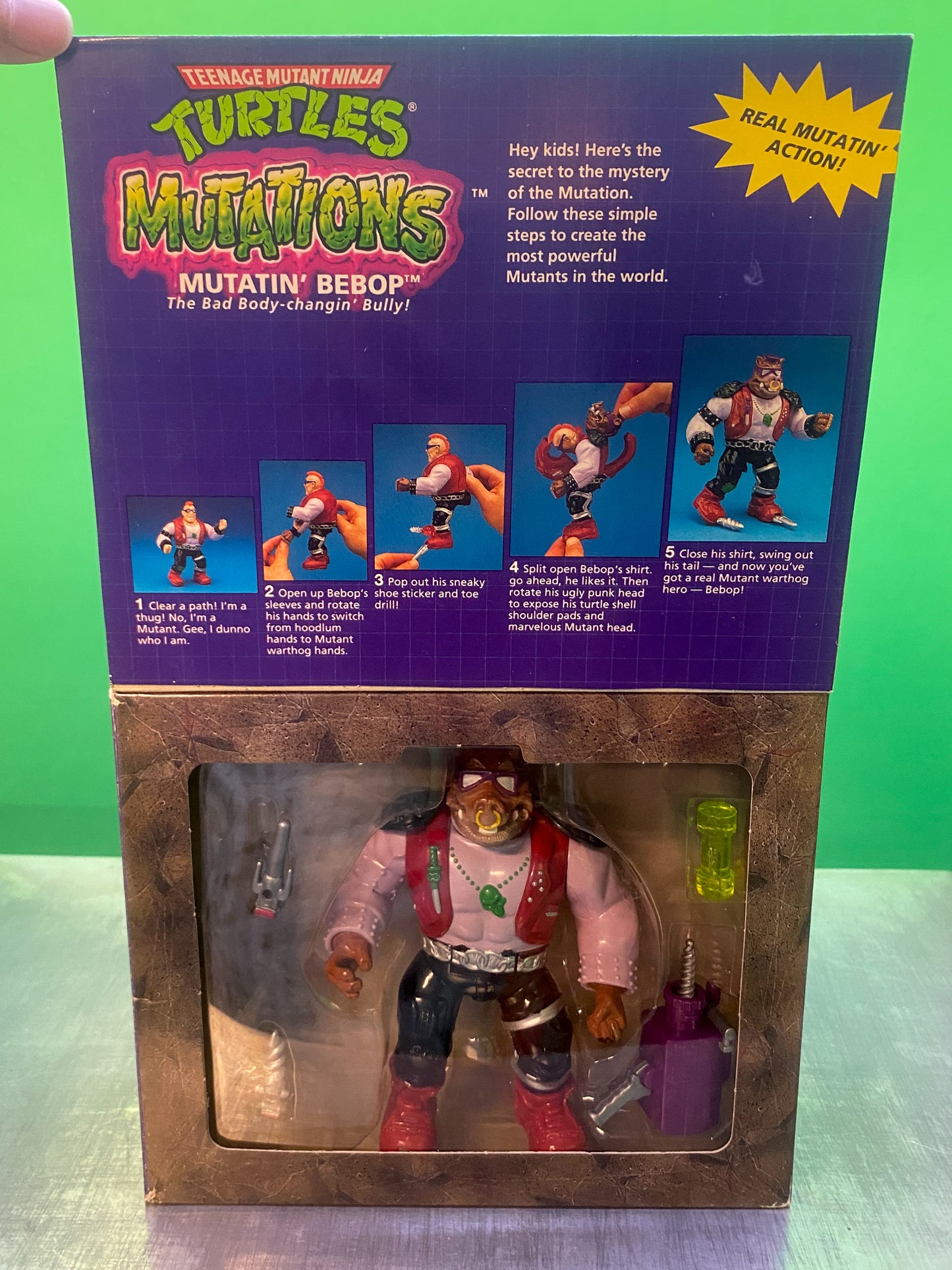 1992・TMNT・Mutations・Mutatin’ Bebop・Action Figure / ミュータントタートルズ・ミュータンテイン ビーバップ・アクションフィギュア