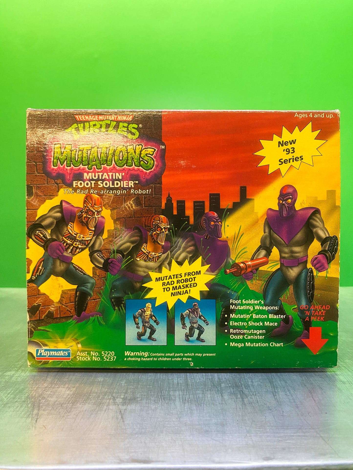 1992・TMNT・Mutations・Mutatin’ Foot Soldier・Action Figure / ミュータントタートルズ・ミュータント フットソルジャー・アクションフィギュア