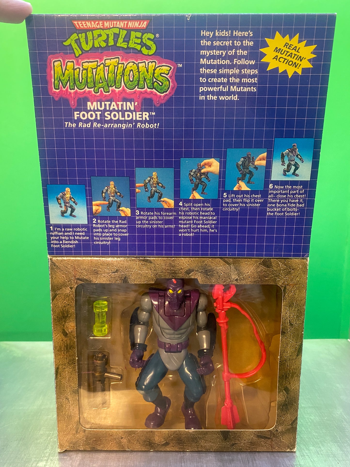 1992・TMNT・Mutations・Mutatin’ Foot Soldier・Action Figure / ミュータントタートルズ・ミュータント フットソルジャー・アクションフィギュア