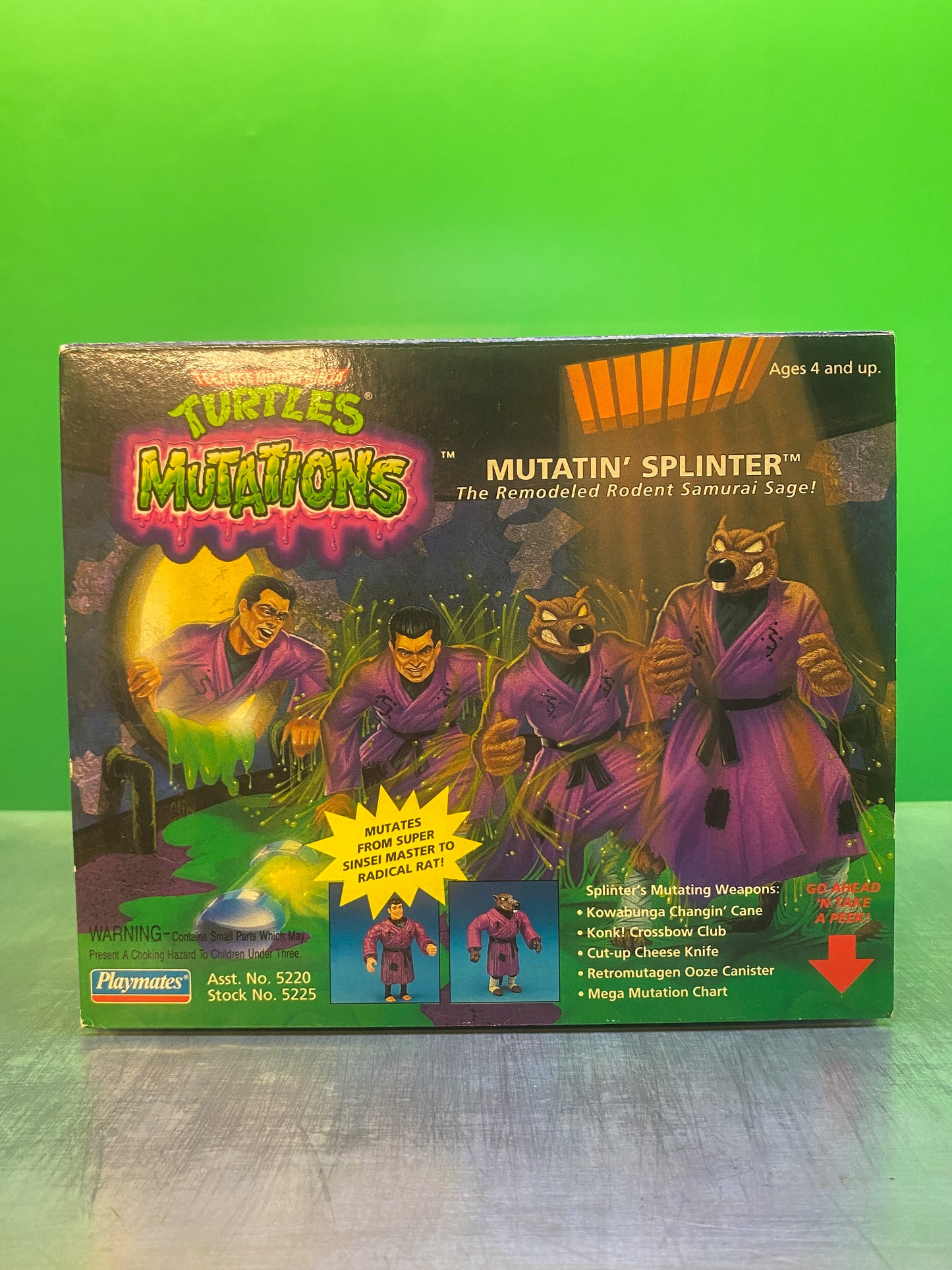 1992・TMNT・Mutations・Mutatin’ Splinter・Action Figure / ミュータントタートルズ・ミュータンテイン スプリンター・アクションフィギュア