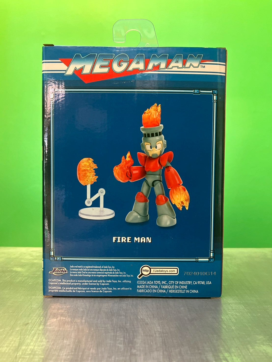 【新品】2024・JADA TOYS・MEGA MAN・FIRE MAN・Action Figure / ロックマン・ファイヤーマン・フィギュア