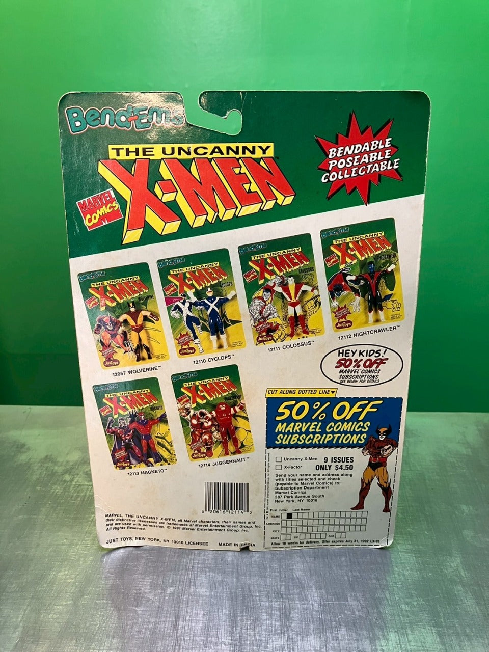1991・Just Toys・Bend-Ems・The Uncanny X-Men / エックスメン・フィギュア 6体セット