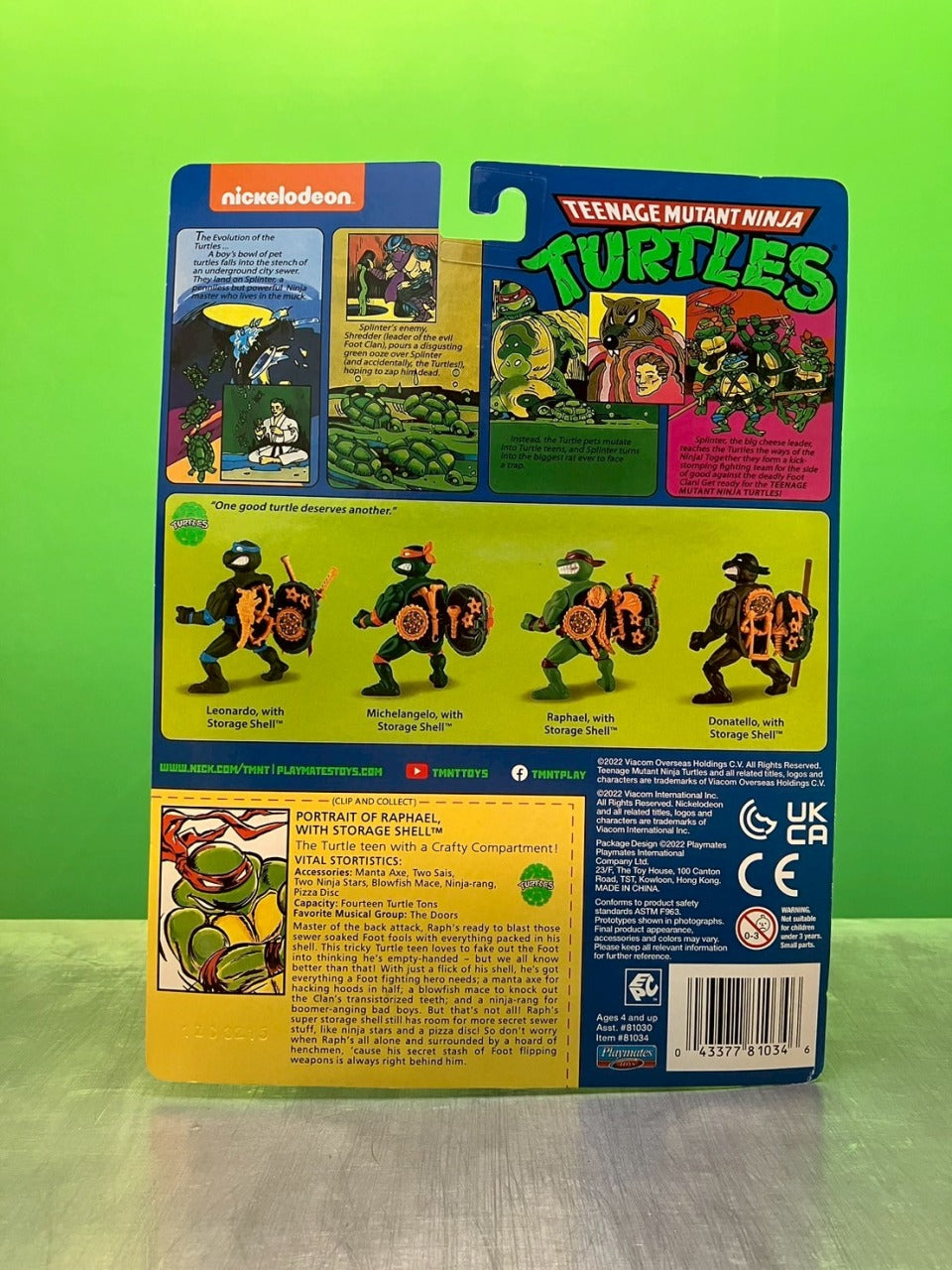 2022・Playmates・Teenage Mutant Ninja Turtles・Classic Figures set of 4 / プレイメイツ・タートルズ・フィギュア 4体セット