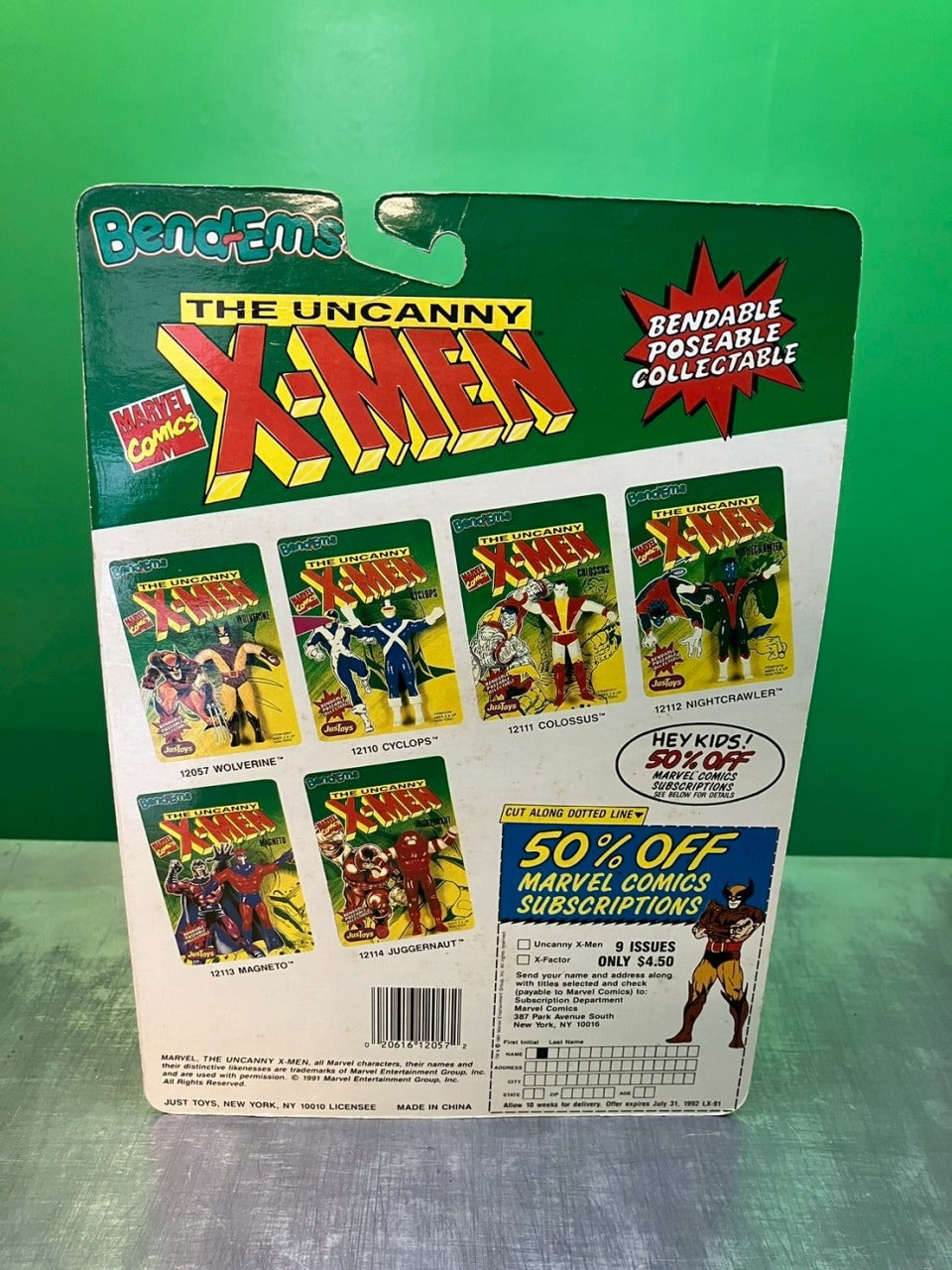 1991・Just Toys・Bend-Ems・The Uncanny X-Men / エックスメン・フィギュア 6体セット