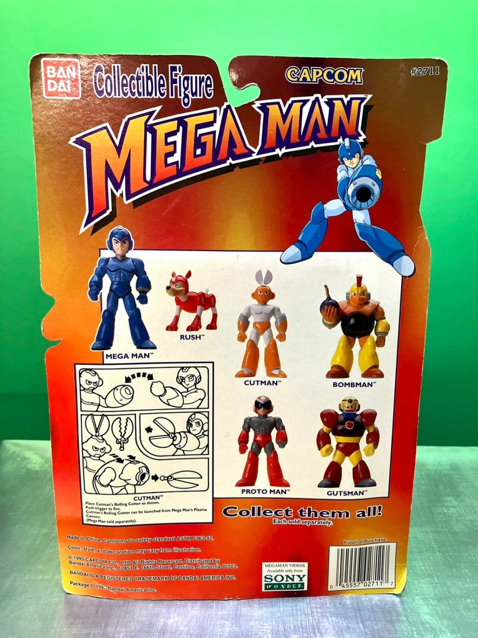 1995・BANDAI・MEGA MAN・CUT MAN・Action Figure / バンダイ・カットマン・フィギュア
