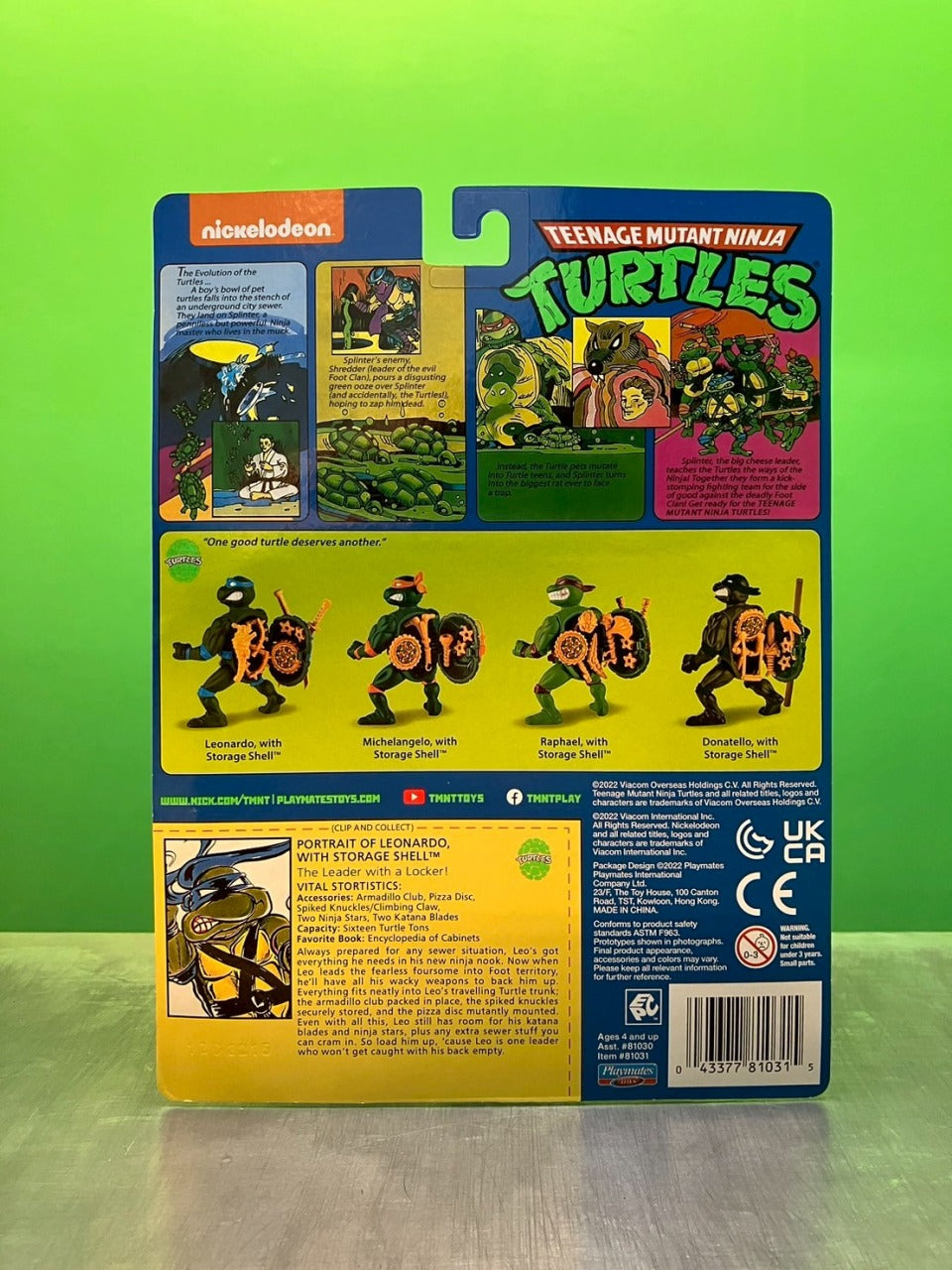 2022・Playmates・Teenage Mutant Ninja Turtles・Classic Figures set of 4 / プレイメイツ・タートルズ・フィギュア 4体セット