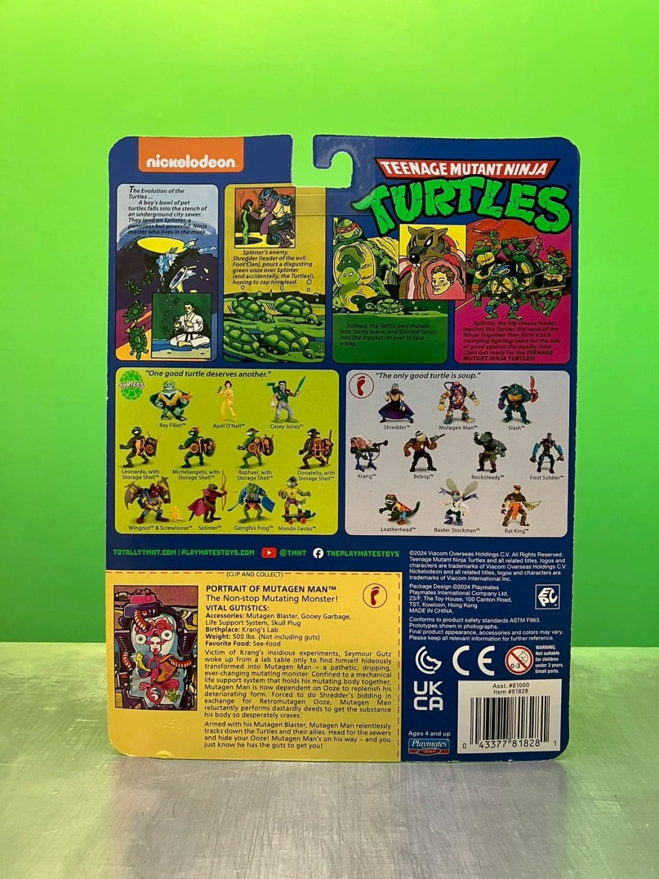 2024・Playmates・Teenage Mutant Ninja Turtles・Mutant Classic Figures set of 4 / プレイメイツ・タートルズ・ミュータント・フィギュア 4体セット