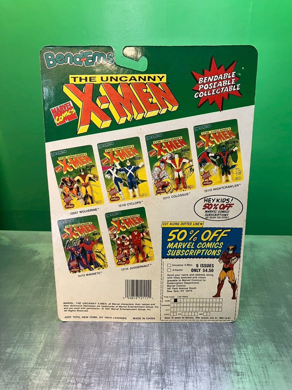 1991・Just Toys・Bend-Ems・The Uncanny X-Men / エックスメン・フィギュア 6体セット