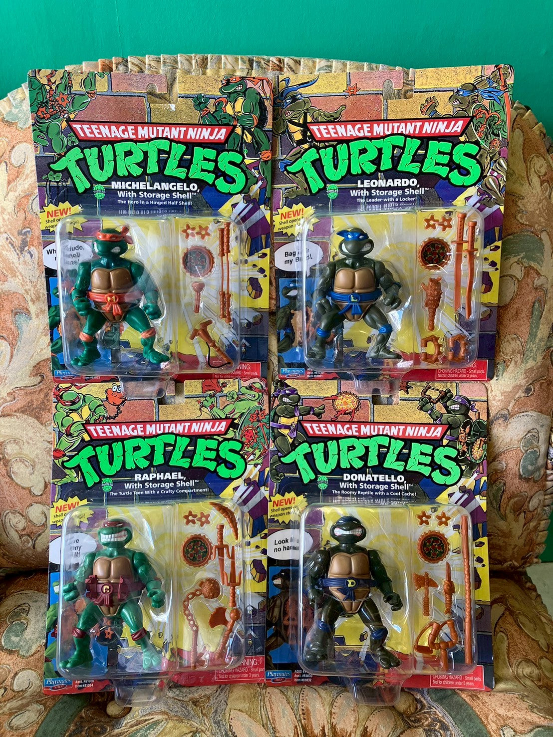 2022・Playmates・Teenage Mutant Ninja Turtles・Classic Figures set of 4 / プレイメイツ・タートルズ・フィギュア 4体セット