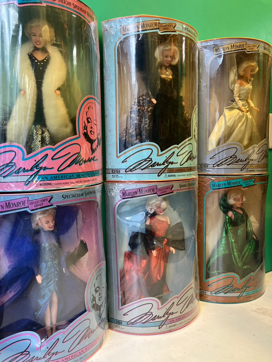 1993・Marilyn Monroe Collector's Series / マリリンモンロー・ドール・フィギュア6体セット