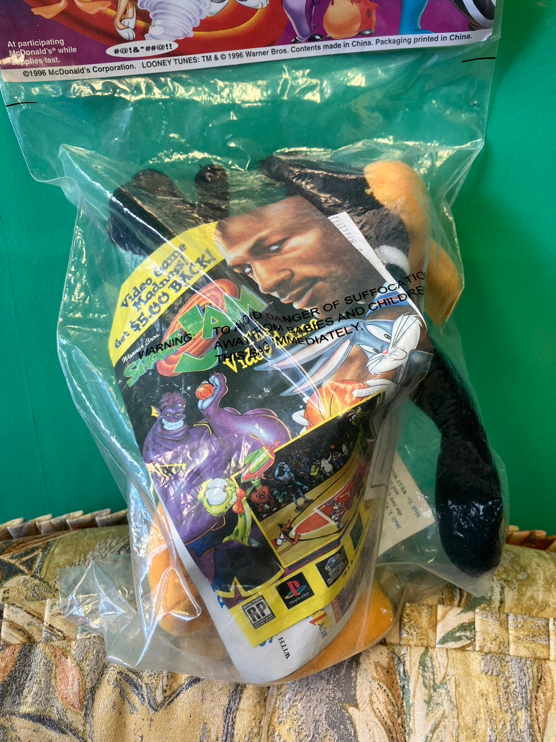 1996・Space Jam・Looney Tunes・Daffy Duck / スペース ジャム・ダフィー ダック・人形・ぬいぐるみ