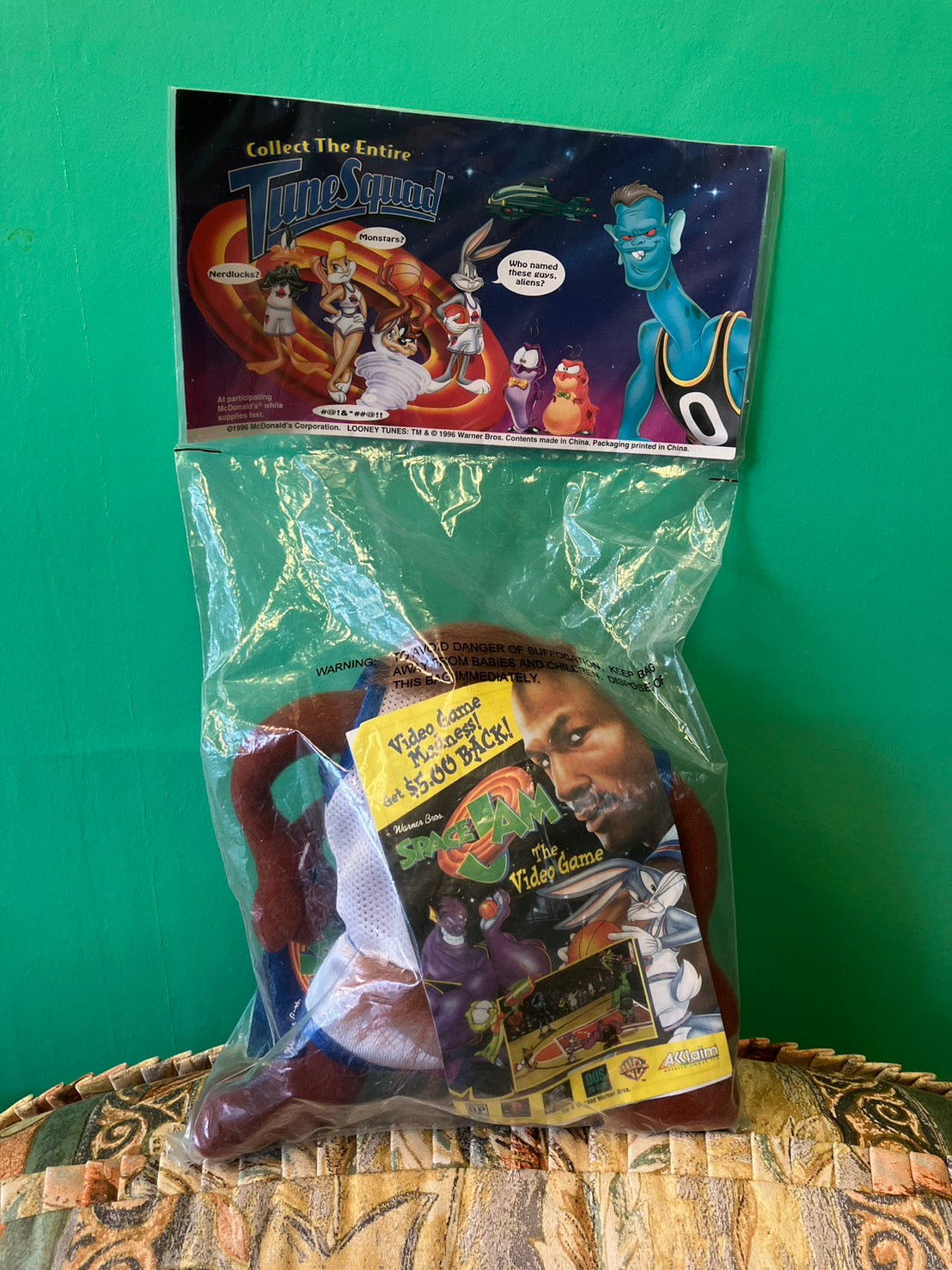 1996・Space Jam・Looney Tunes・Tasmanian Devil / スペース ジャム・タズマニアン デビル・人形・ぬいぐるみ
