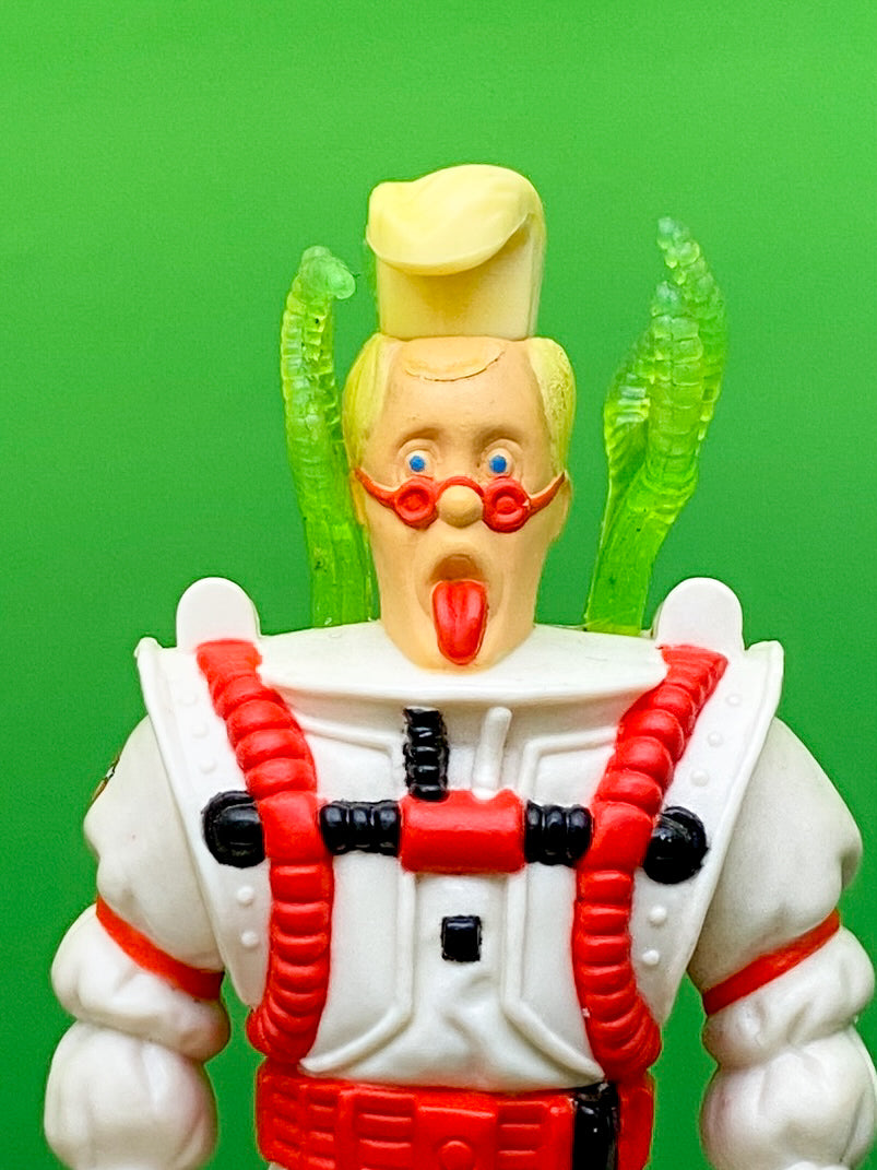 リアルゴーストバスターズのegonのフィギュアを正面から撮影したもの。ズーム