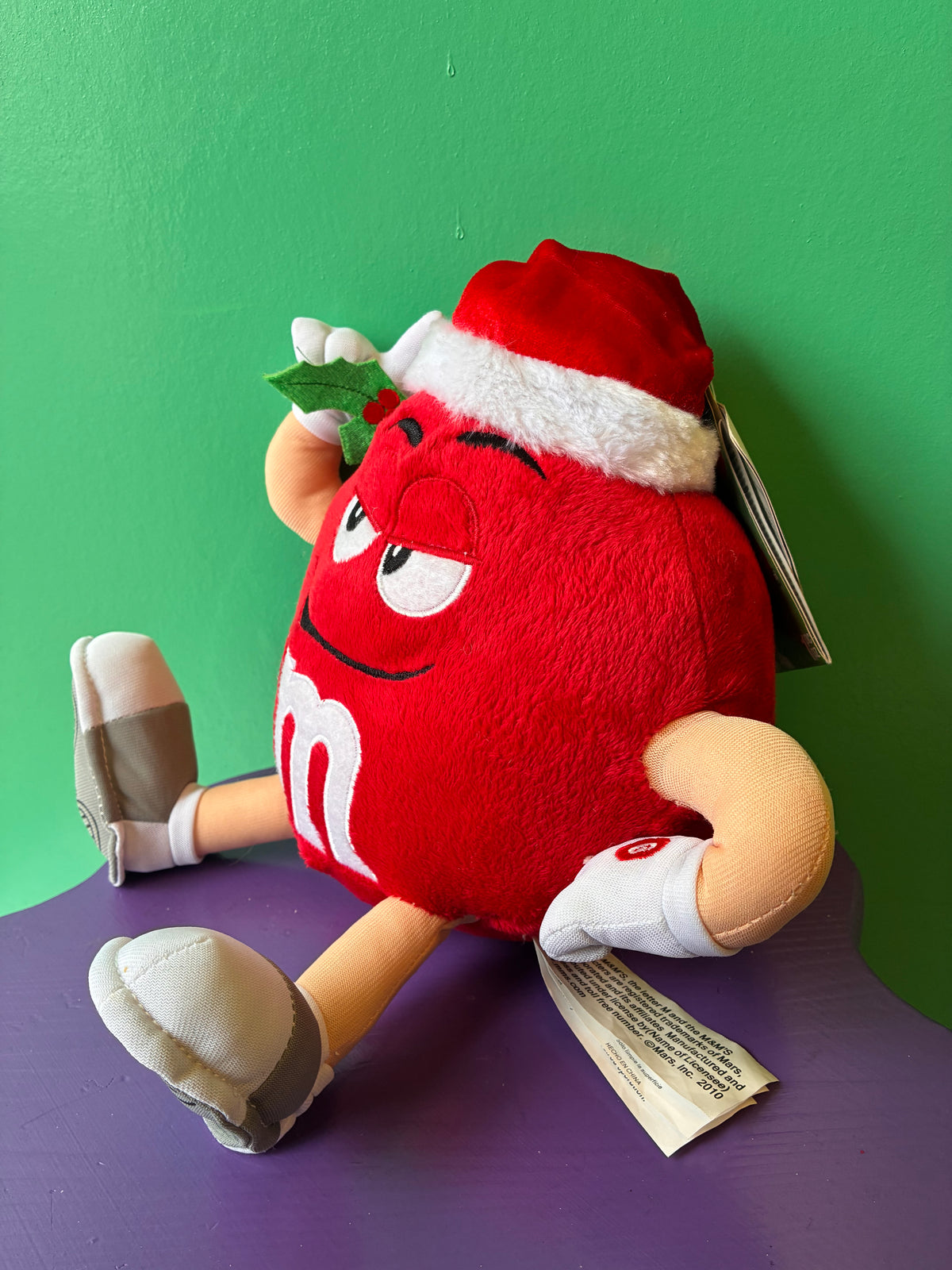 Gemmy・M&M’S・Red・Singing Santa Hat・Plush / エムアンドエムズ・レッド・クリスマス・サンタ・トーキング・ぬいぐるみ