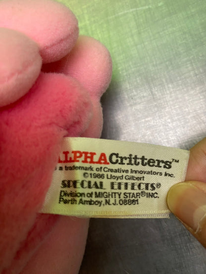 1986・Alpha Critters・Bixil・Alphabet・Plush / アルファクリッターズ・アルファベット・ビクシル・ぬいぐるみ
