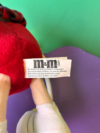 2001・M&M’S・Red・Golfer・Plush / エムアンドエムズ・レッド・ゴルファー・ぬいぐるみ