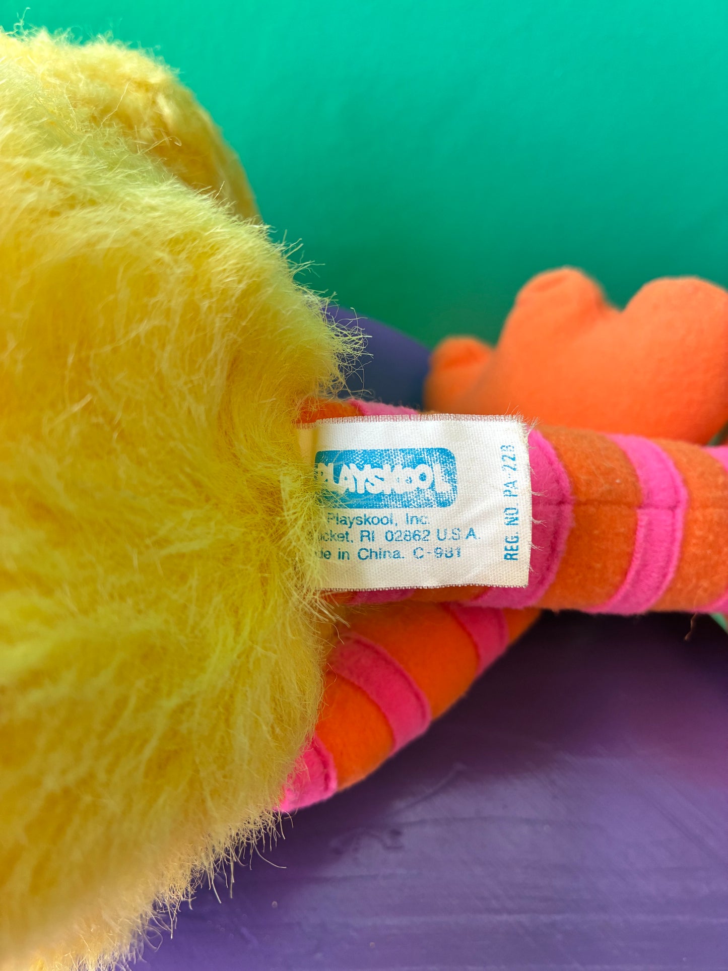 1986・PLAYSKOOL・SESAME STREET・Big Bird・Plush / セサミストリート・ビッグバード・ぬいぐるみ