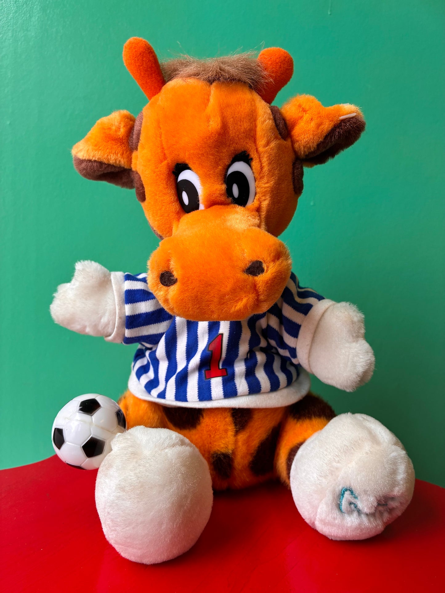 1988・Toys"R"Us・Geoffrey・Soccer・Plush / トイザらス・ジェフリー・サッカー・ぬいぐるみ