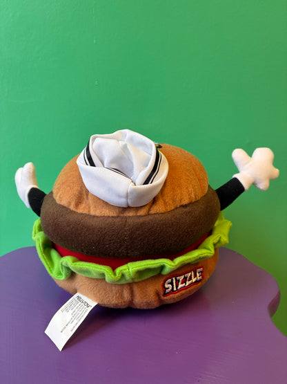 Kelly Toy・Sugar Loaf・Steak 'n Shake・Sizzle Burger・Plush / ケリートイ・シュガーローフ・ハンバーガー・ぬいぐるみ