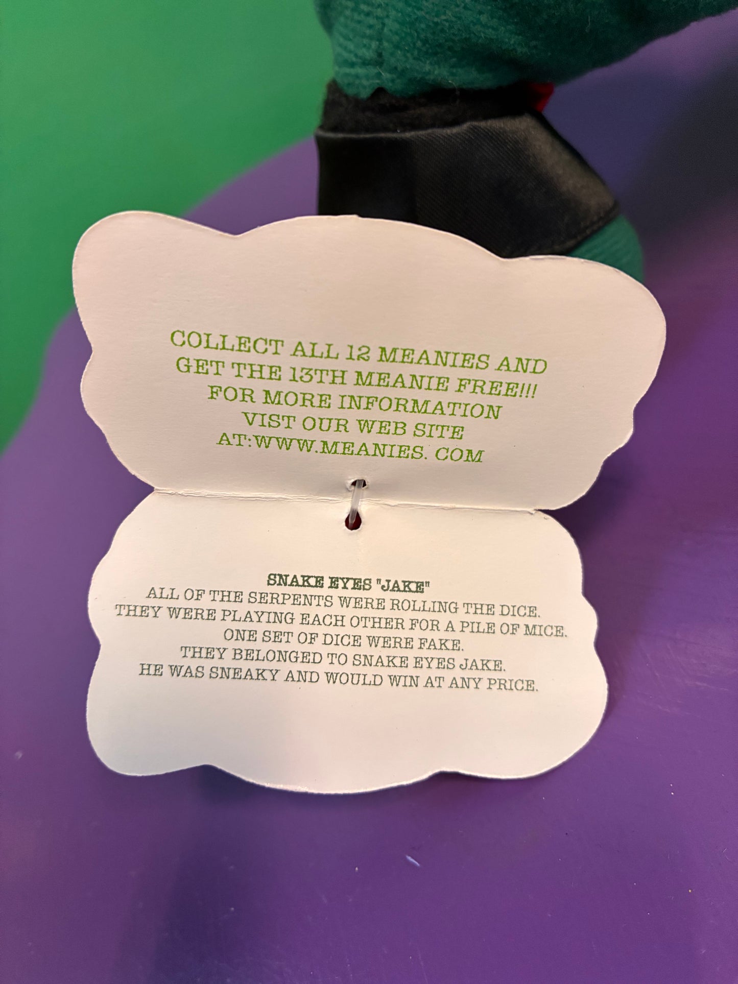 Meanies・Snake Eyes "Jake"・Plush / ミーニーズ・ヘビ・ぬいぐるみ
