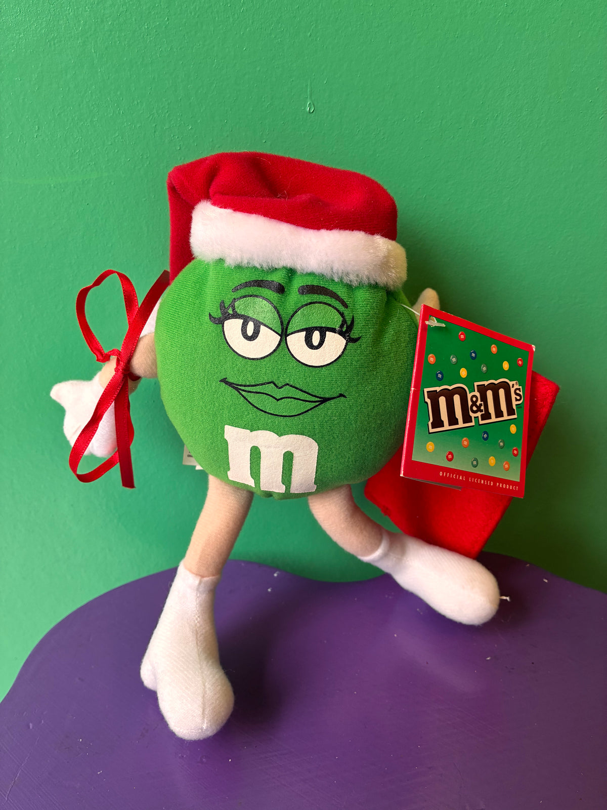 Galerie・M&M’S・Green・Santa Hat・Plush / エムアンドエムズ・グリーン・クリスマス・サンタ帽・ぬいぐるみ