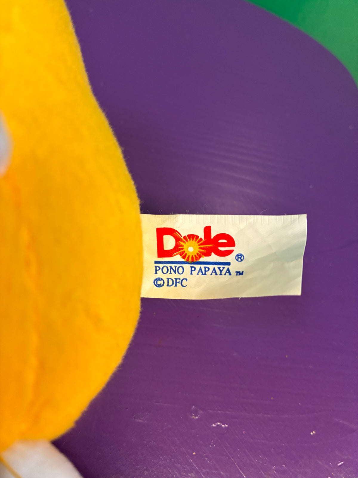 1999・Dole Fruit Bean Bag Plush / ドール・ぬいぐるみ・パパイヤ
