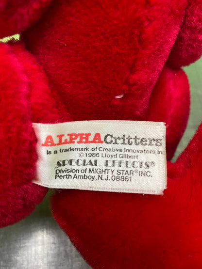 1986・Alpha Critters・Ump・Alphabet・Plush / アルファクリッターズ・アルファベット・アンプ・ぬいぐるみ
