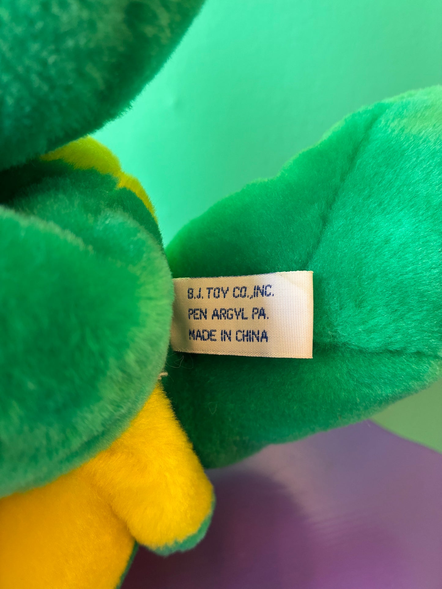 BJ Toy Co・Turtle・Plush / ビンテージ・亀・カメ・タートル・ぬいぐるみ